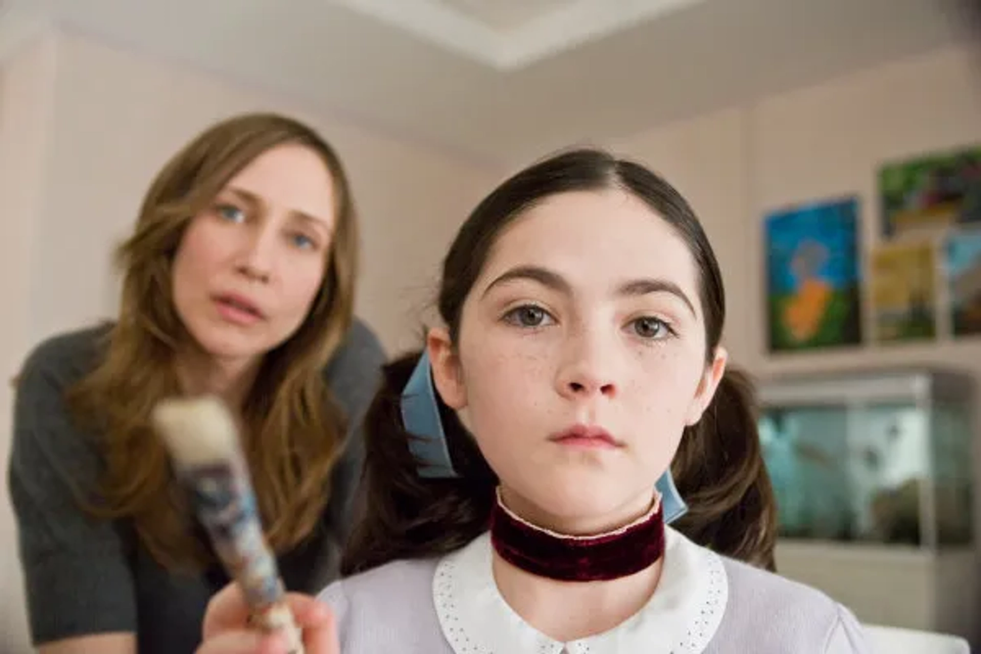 Vera Farmiga and Isabelle Fuhrman in Orphan (2009)