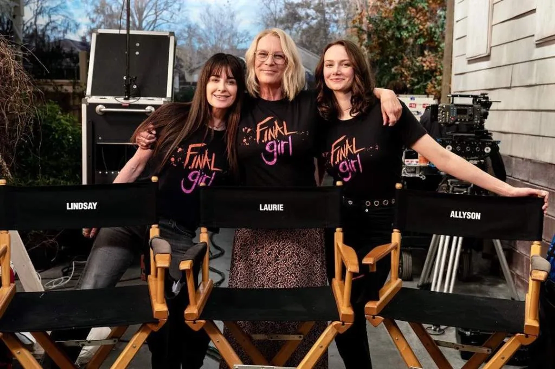 Jamie Lee Curtis, Kyle Richards, and Andi Matichak in Halloween Ends (2022)