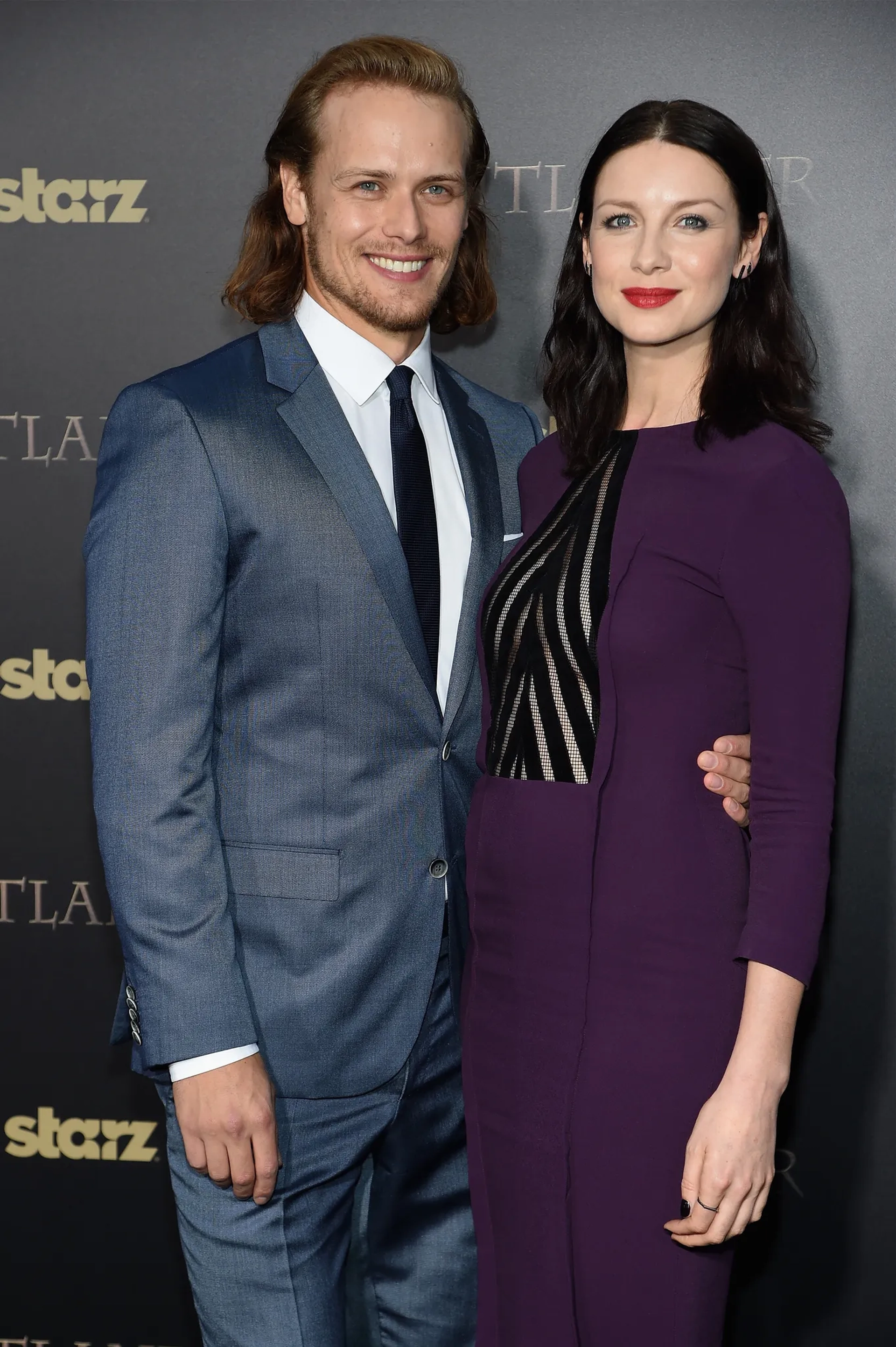 Caitríona Balfe and Sam Heughan at an event for Outlander (2014)