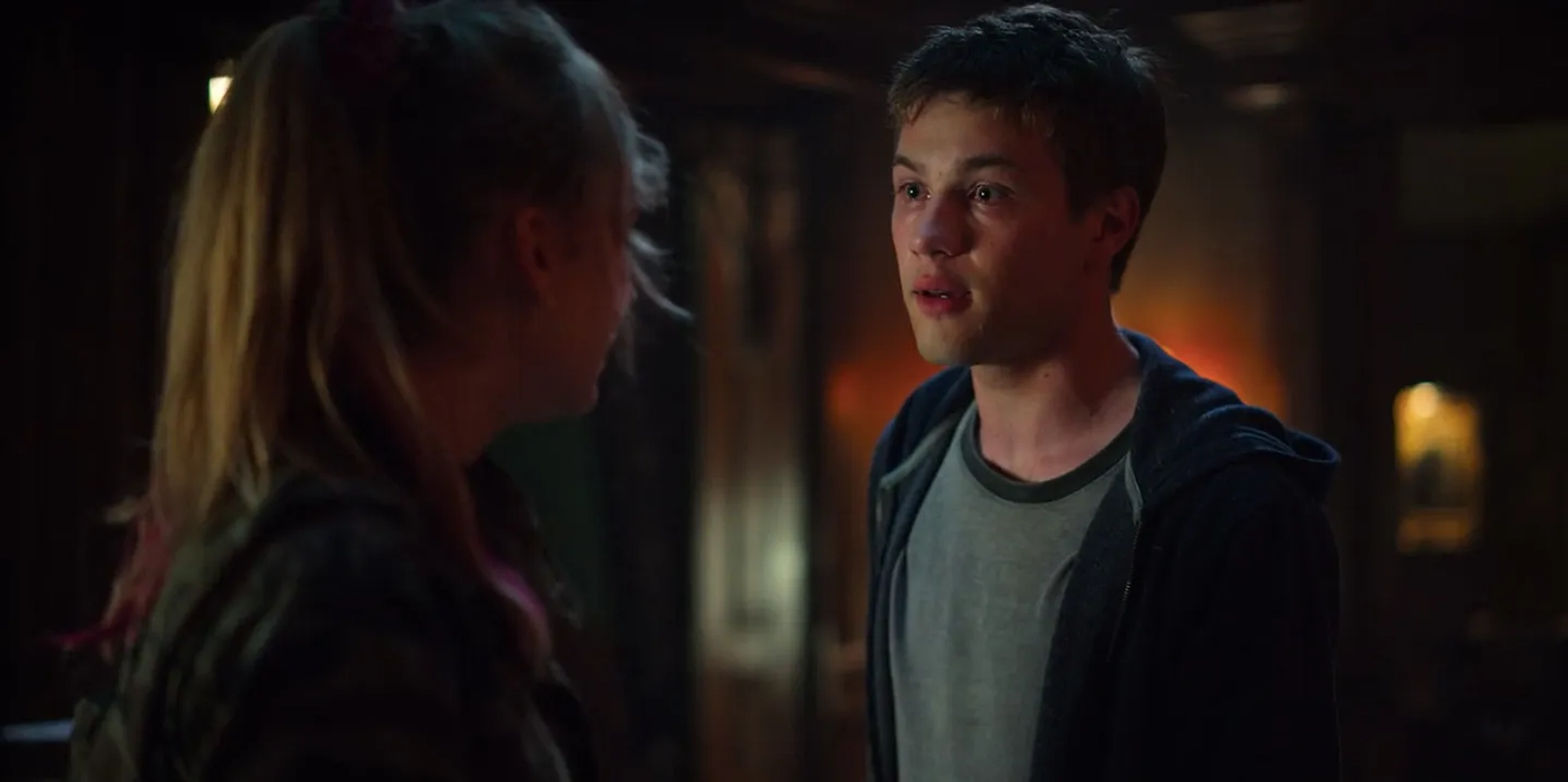 Connor Jessup and Emilia Jones in Locke & Key (2020)