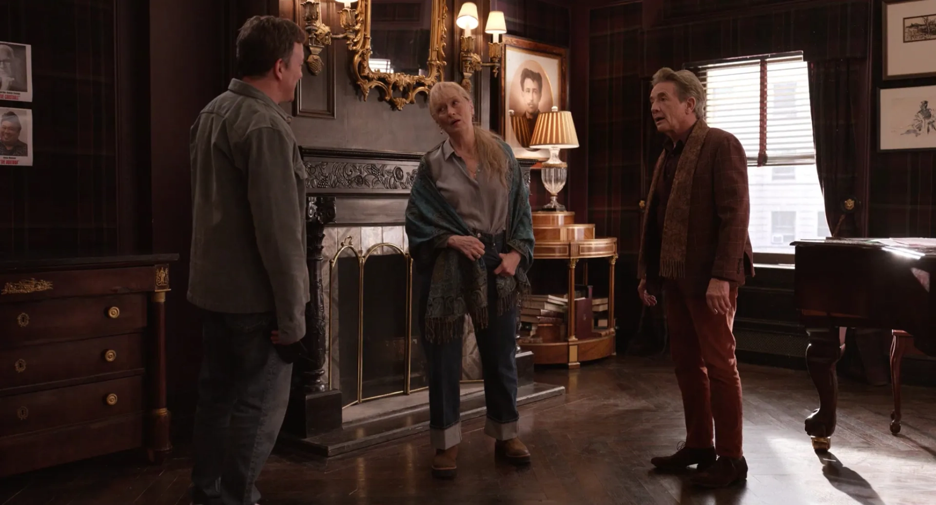 Meryl Streep, Martin Short, and Jeremy Shamos in Only Murders in the Building (2021)