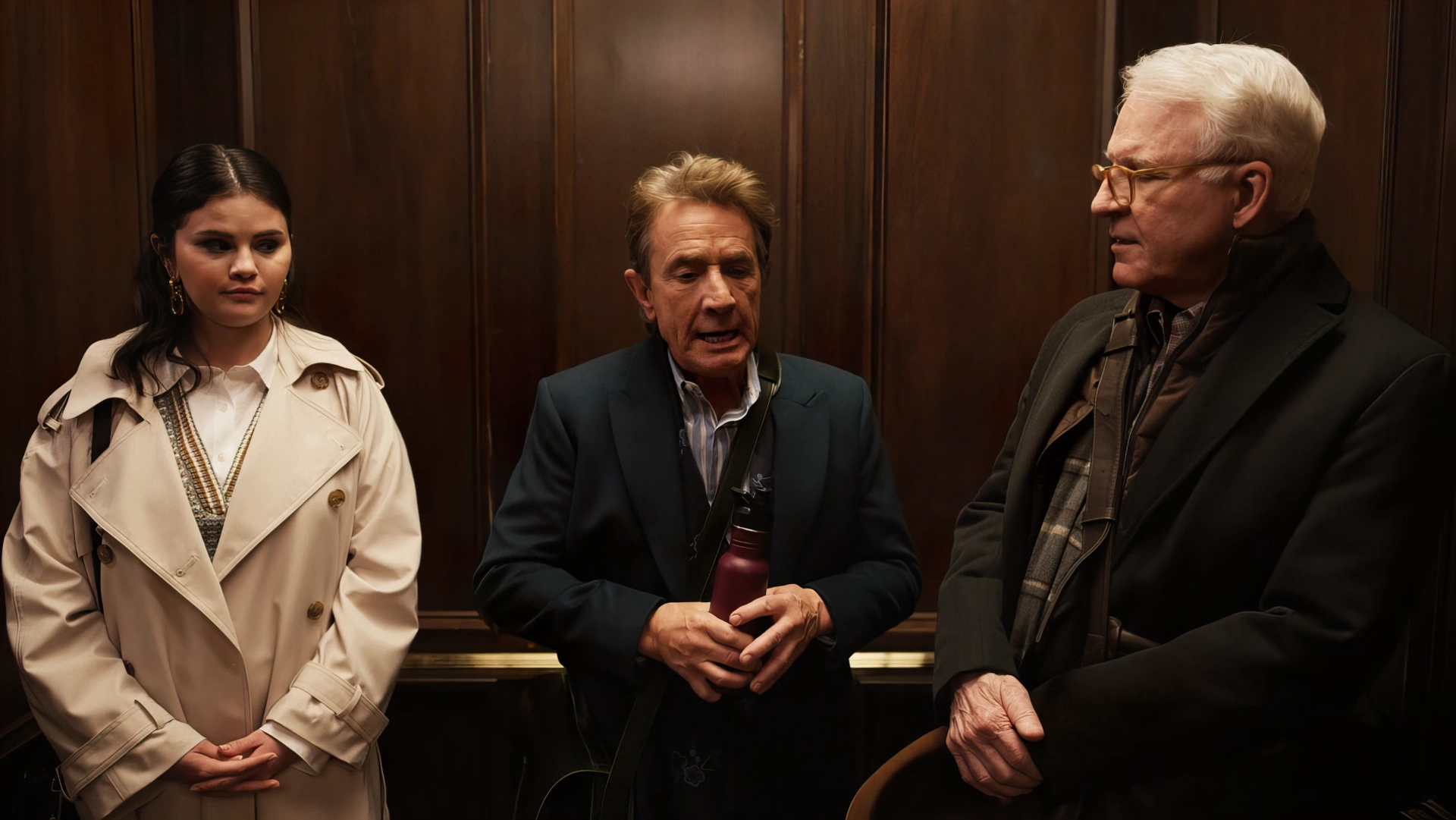 Steve Martin, Martin Short, and Selena Gomez in Only Murders in the Building (2021)