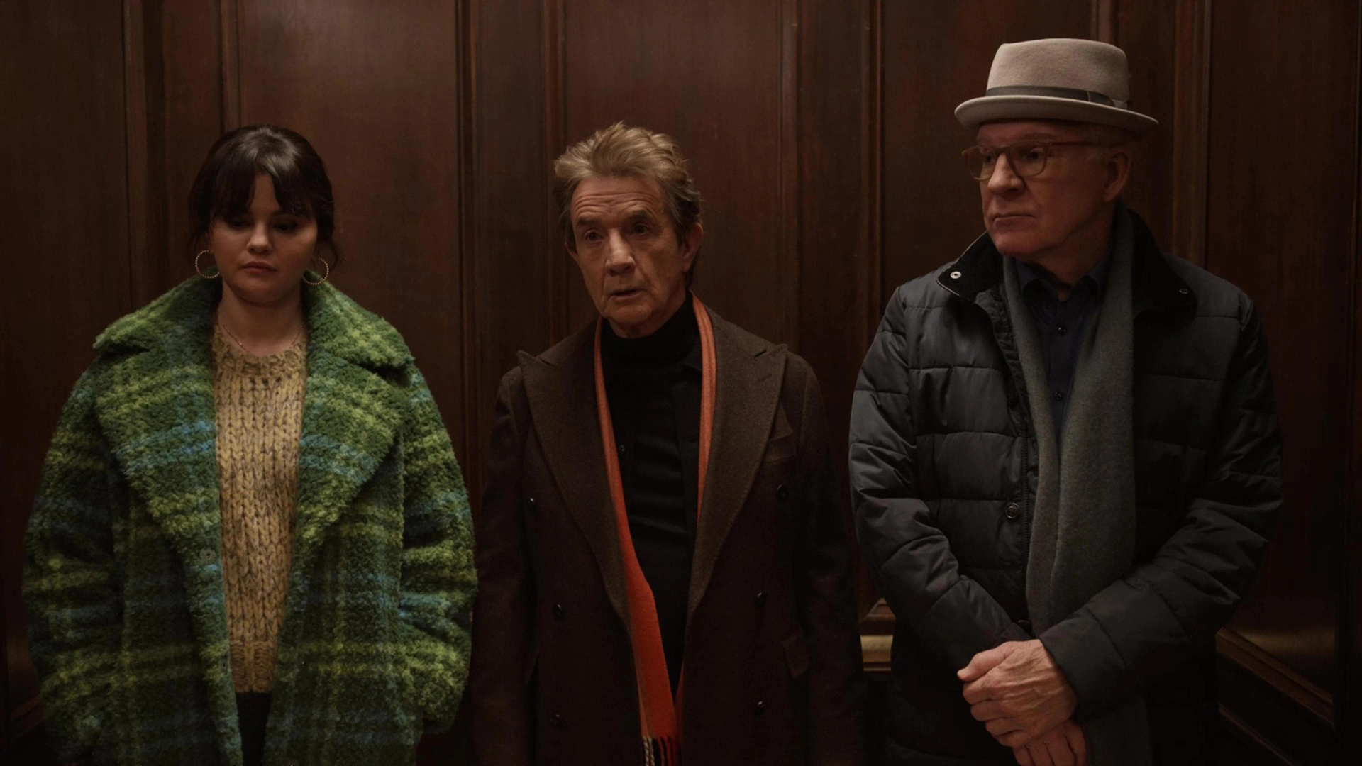 Steve Martin, Martin Short, and Selena Gomez in Only Murders in the Building (2021)