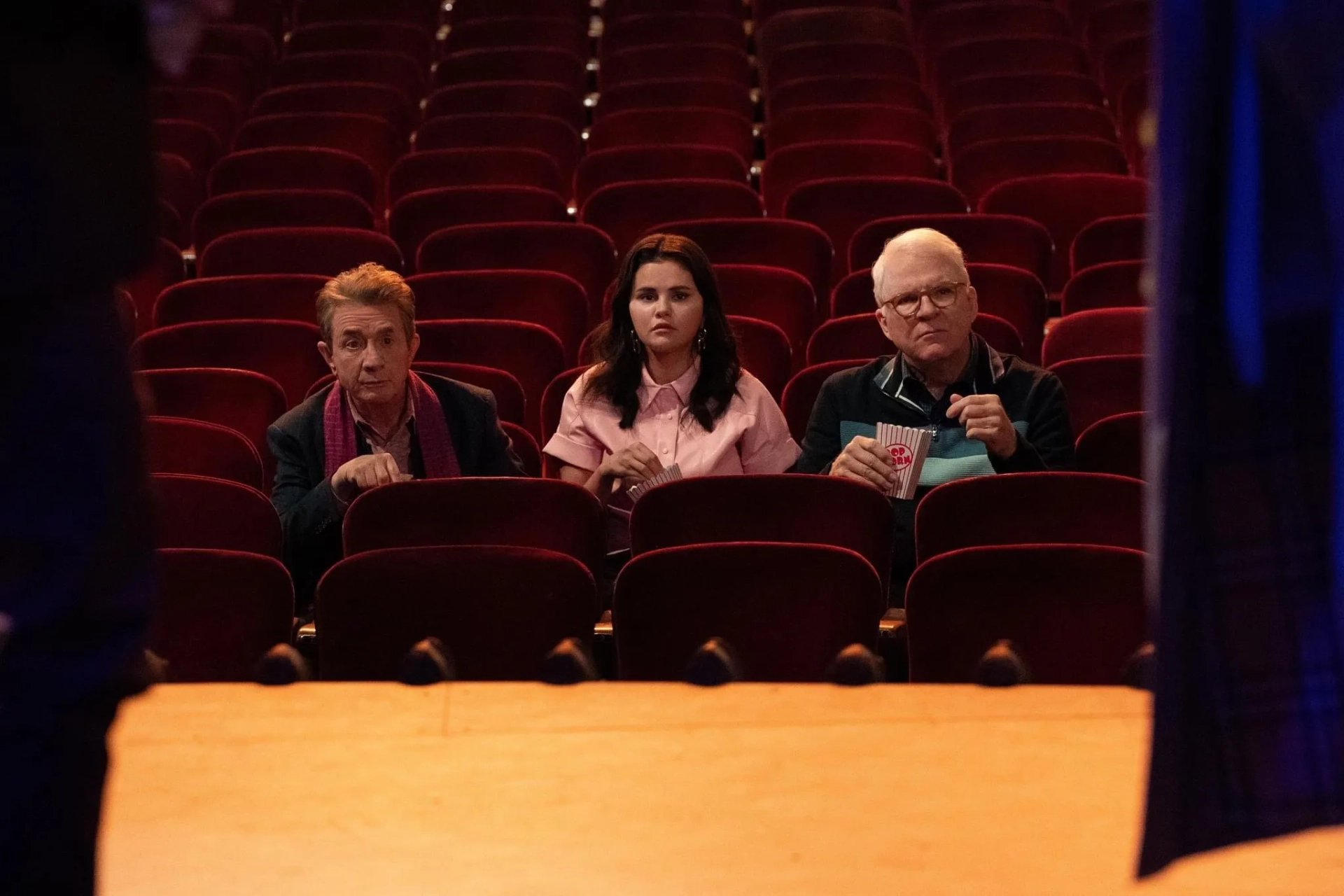 Steve Martin, Martin Short, and Selena Gomez in Only Murders in the Building (2021)