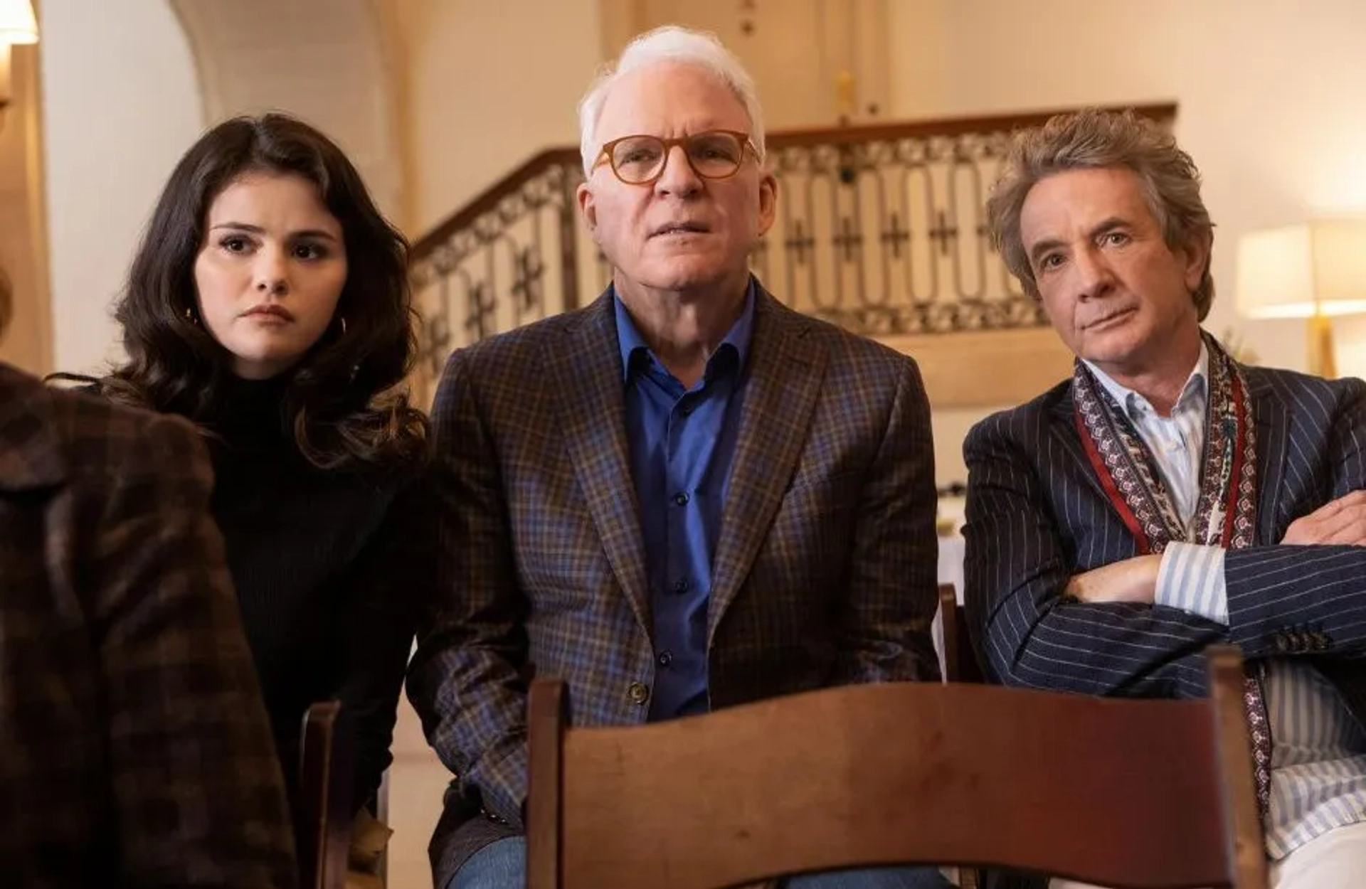 Steve Martin, Martin Short, and Selena Gomez in Only Murders in the Building (2021)