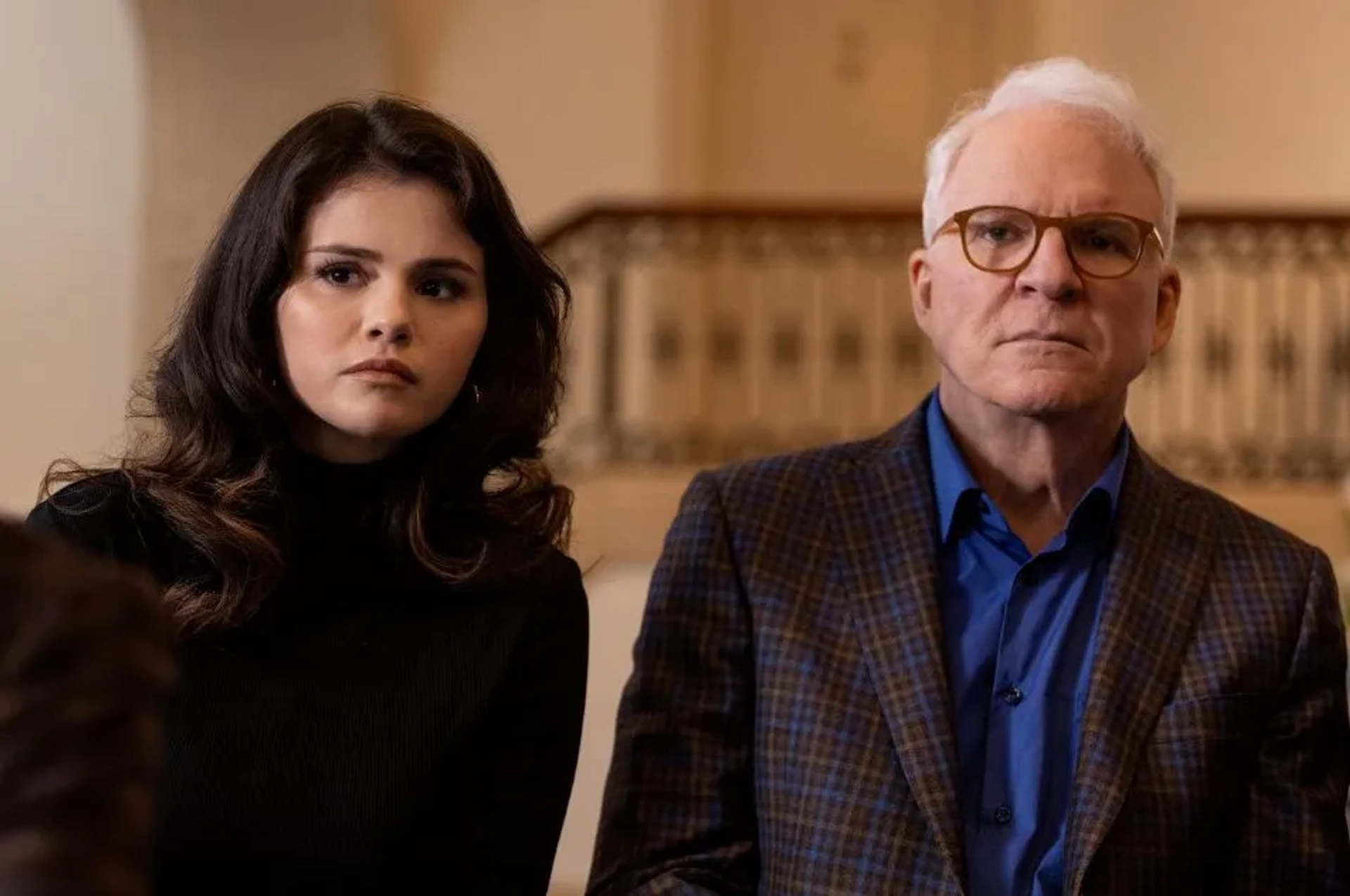 Steve Martin and Selena Gomez in Only Murders in the Building (2021)