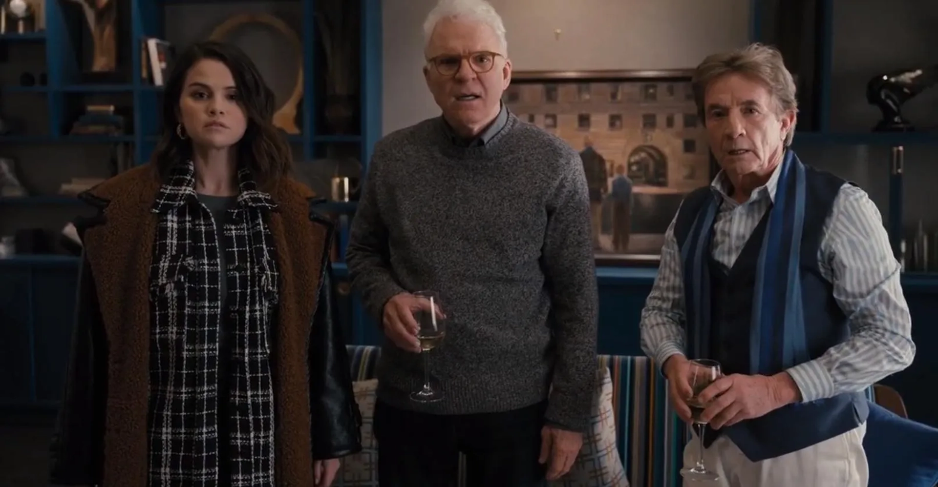 Steve Martin, Martin Short, and Selena Gomez in Only Murders in the Building (2021)