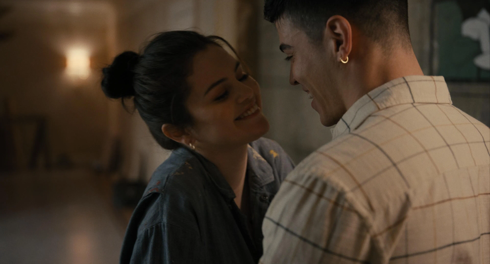 Selena Gomez and Aaron Dominguez in Only Murders in the Building (2021)