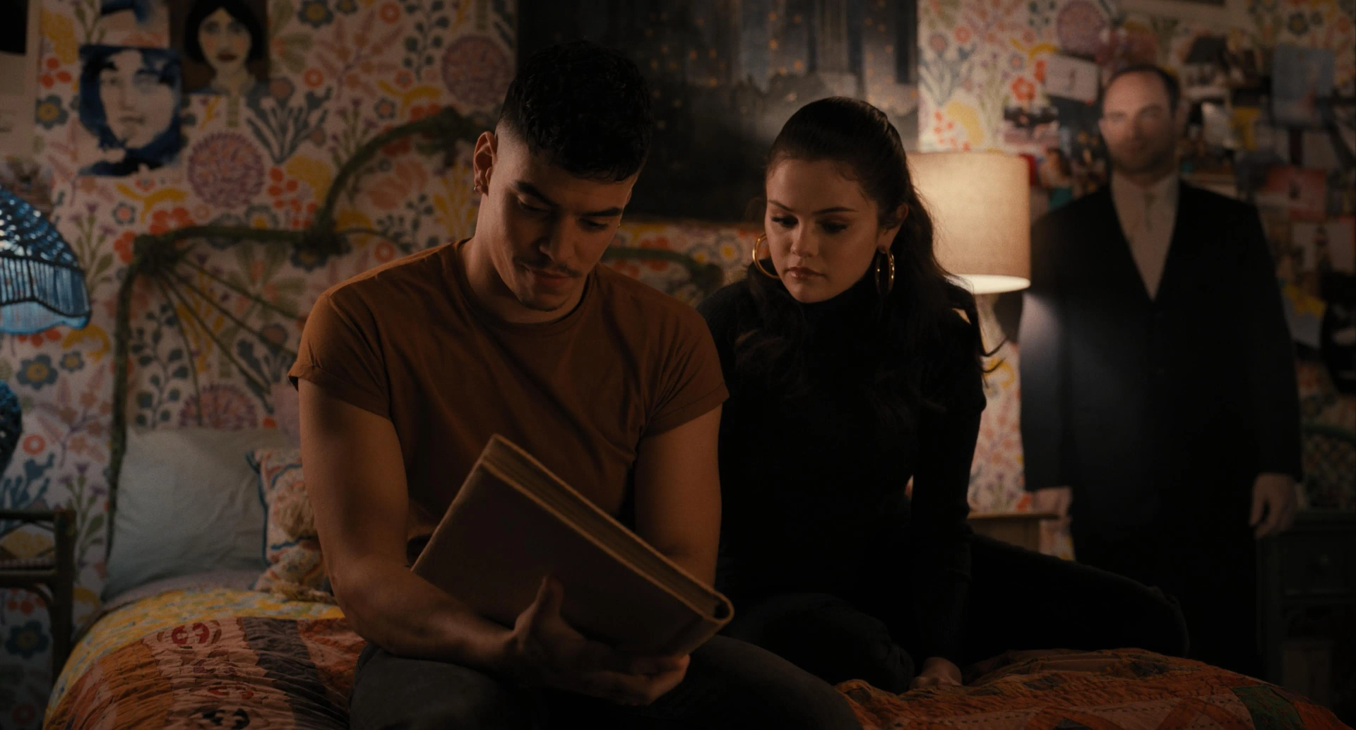 Selena Gomez and Aaron Dominguez in Only Murders in the Building (2021)