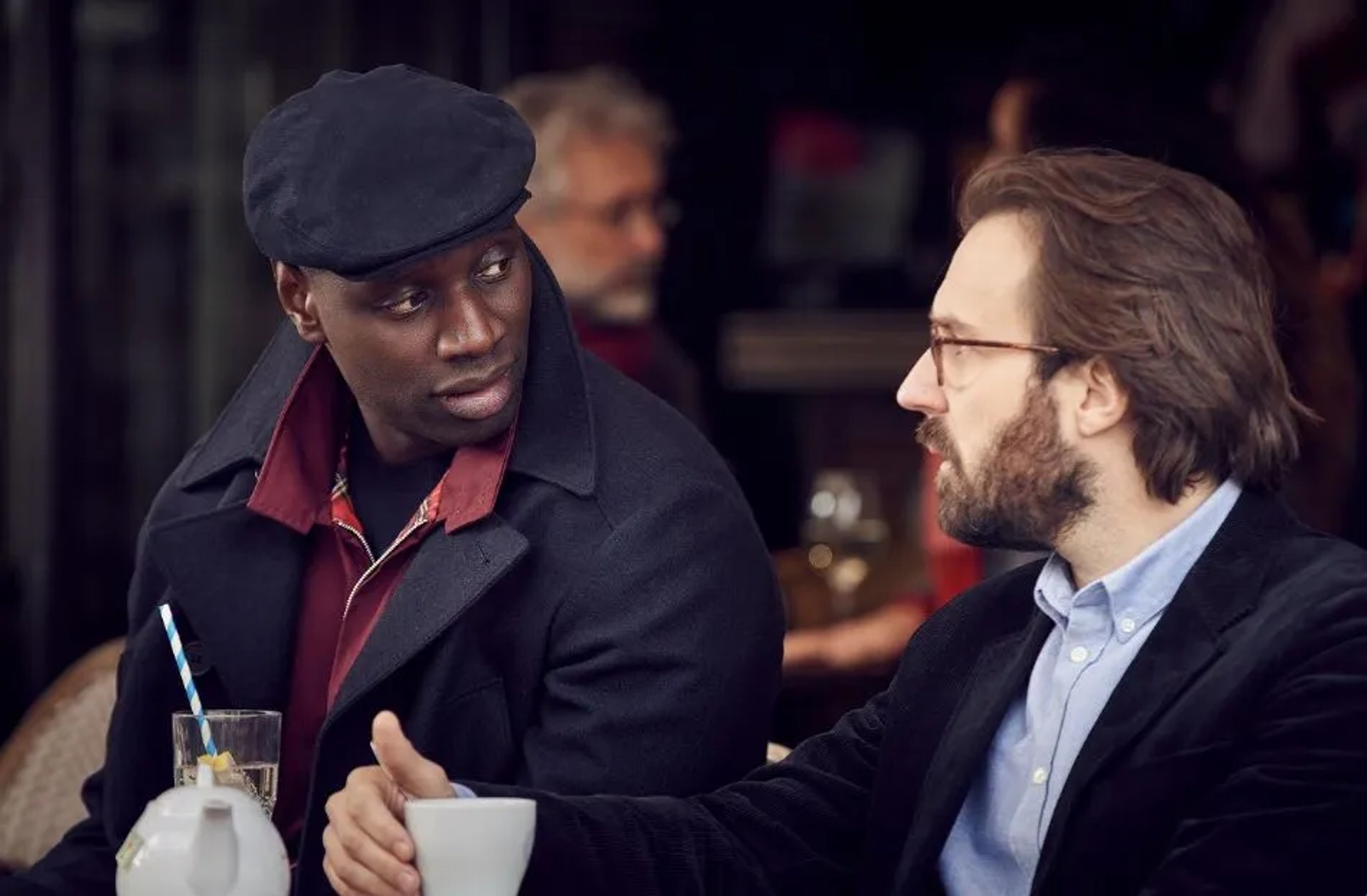 Omar Sy and Antoine Gouy in Lupin: Chapter 8 (2021)