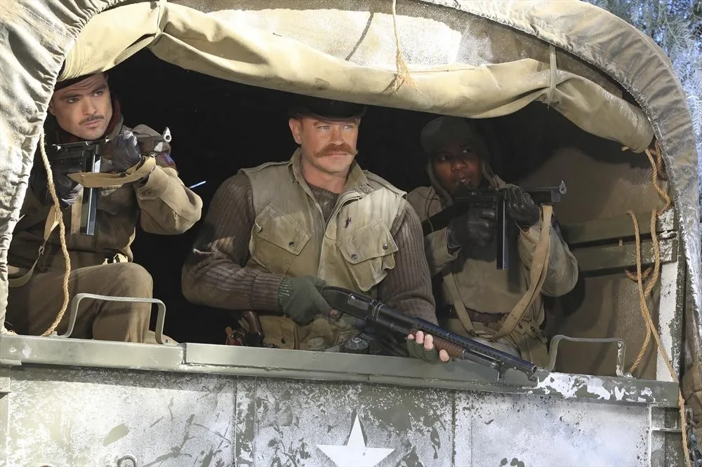Neal McDonough, Leonard Roberts, and Richard Short in Agent Carter (2015)