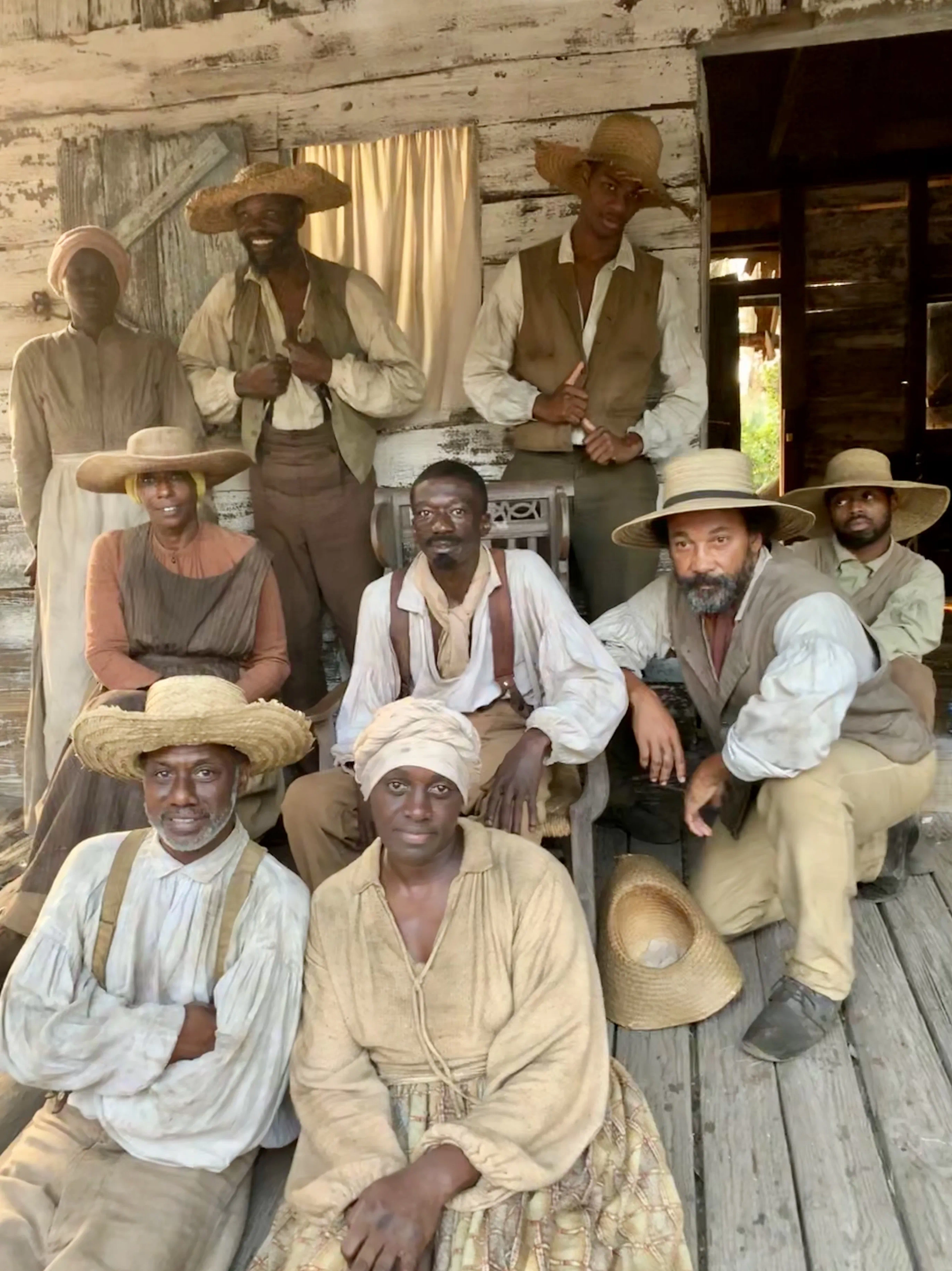 Marcallus T. Sunday II, David Vann Williams, and Shiquita James in The Underground Railroad (2021)