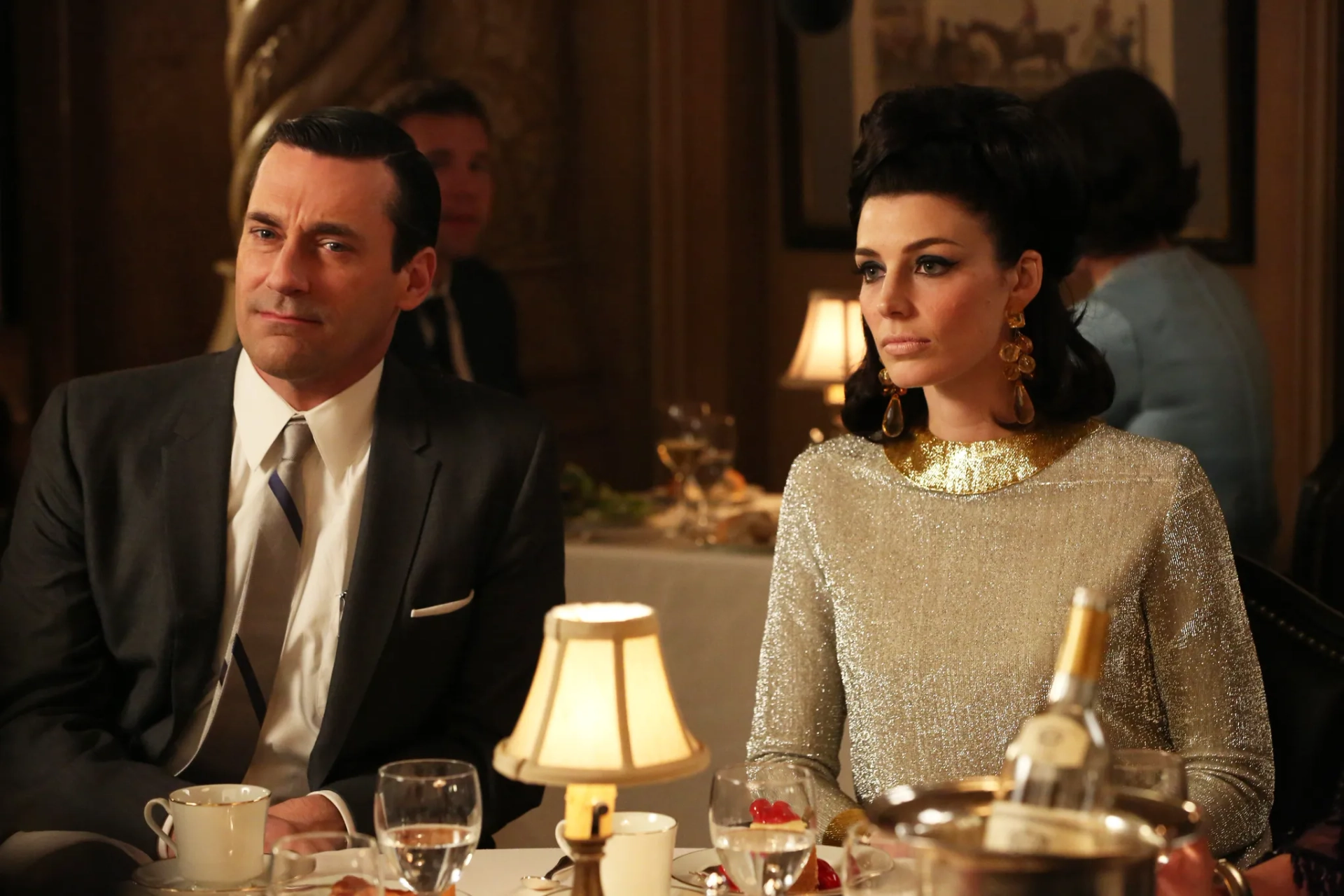 Jon Hamm and Jessica Paré in Mad Men (2007)