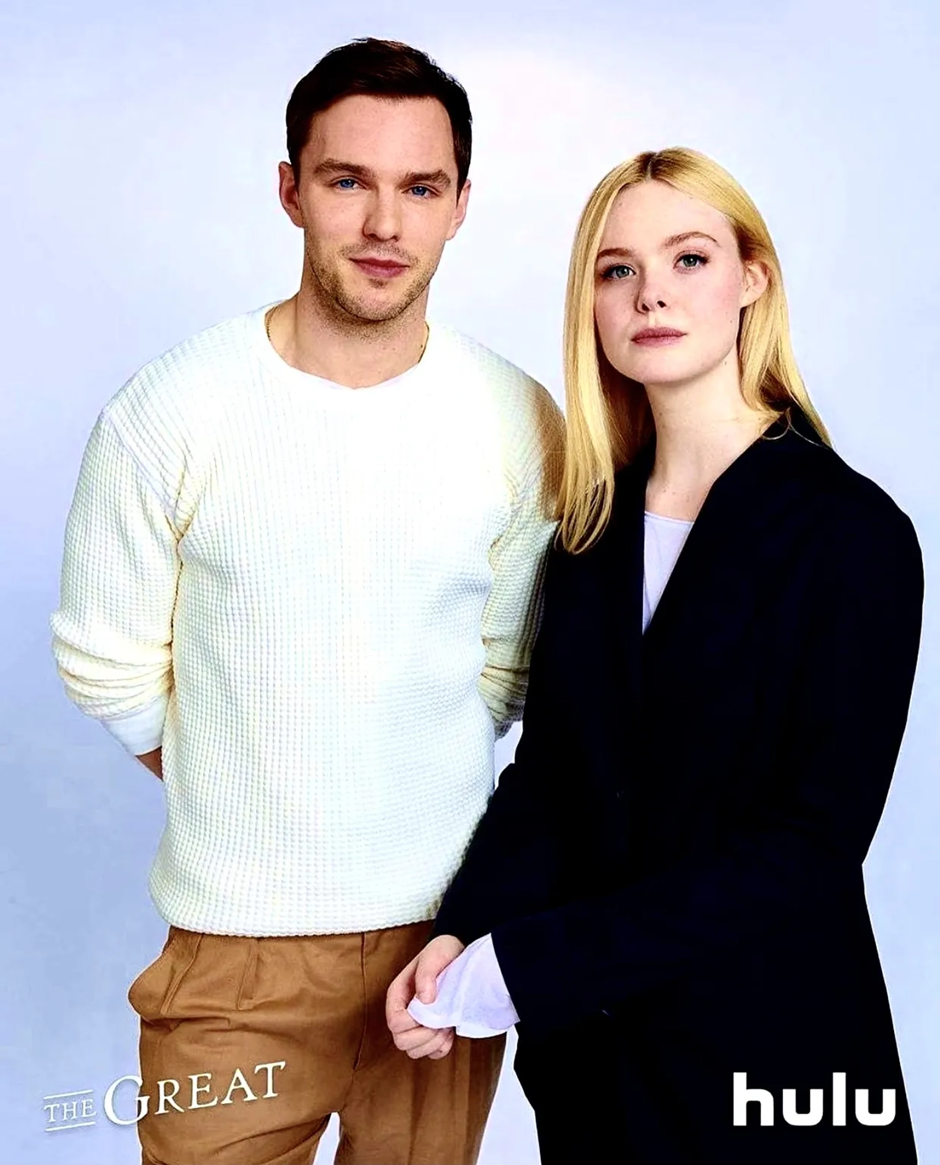 Nicholas Hoult and Elle Fanning at an event for The Great (2020)