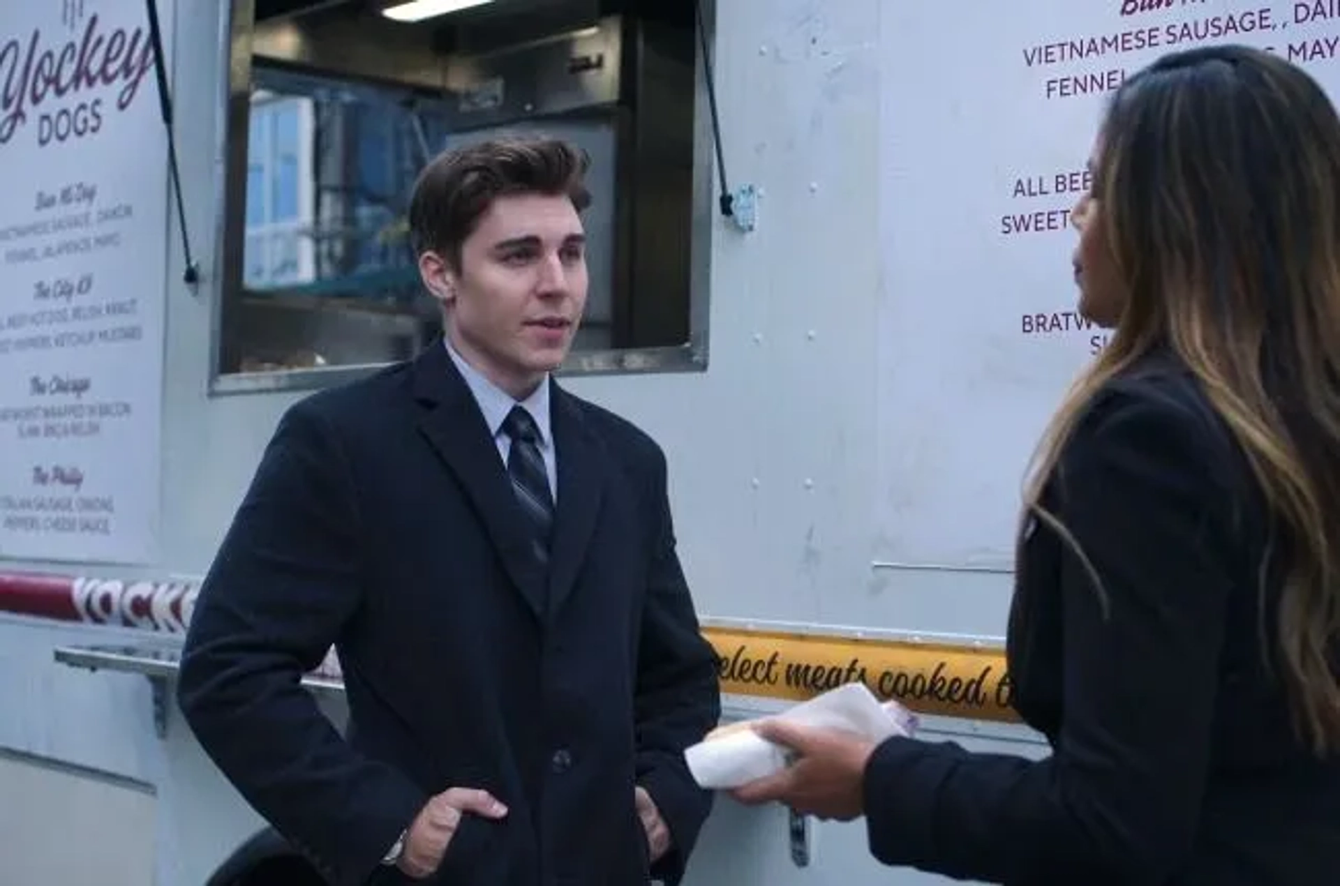 Nolan Gerard Funk and Merle Dandridge in The Flight Attendant: Rabbits (2020)