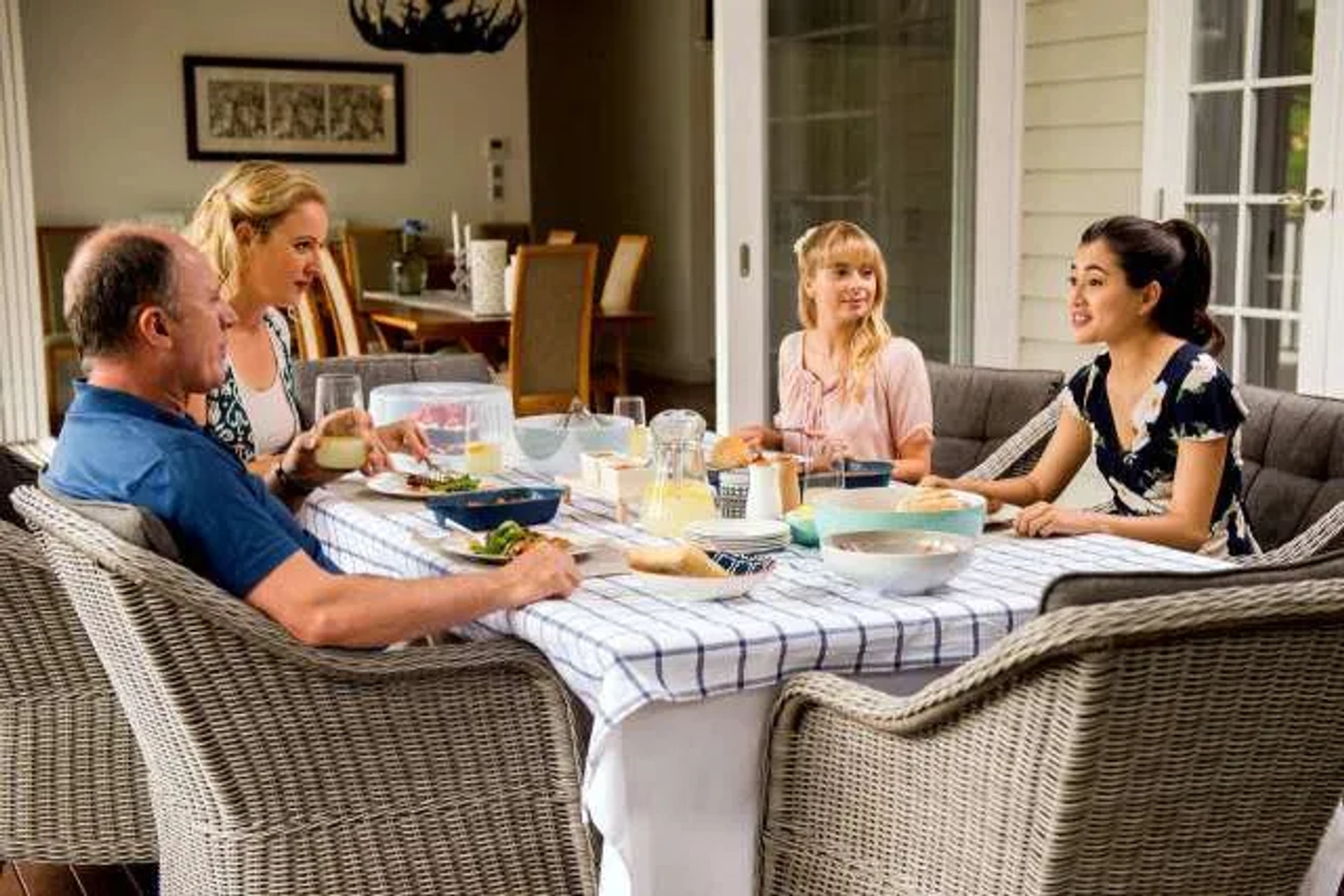 Nicholas Bell, Samantha Fitzgerald, Mia Milnes, and Kimie Tsukakoshi in The Bureau of Magical Things (2018)