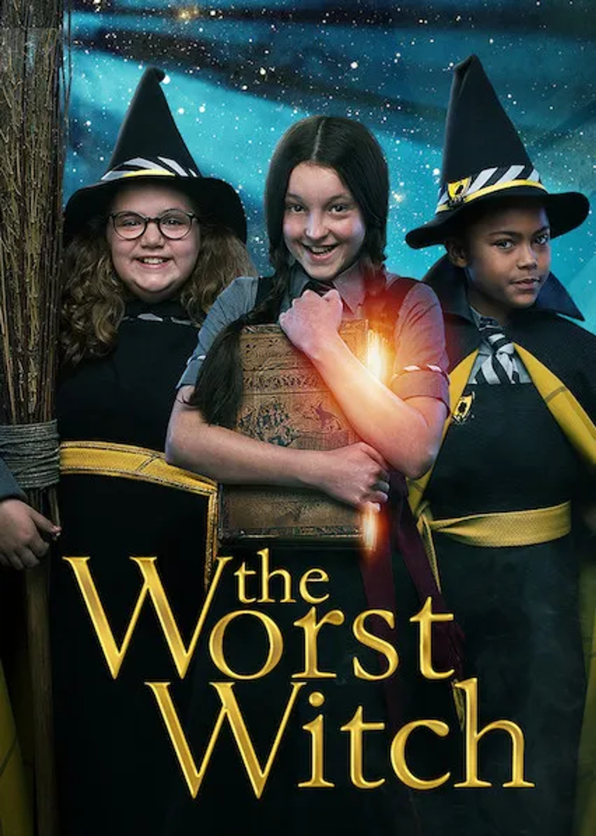 Meibh Campbell, Bella Ramsey, and Tamara Smart in The Worst Witch (2017)