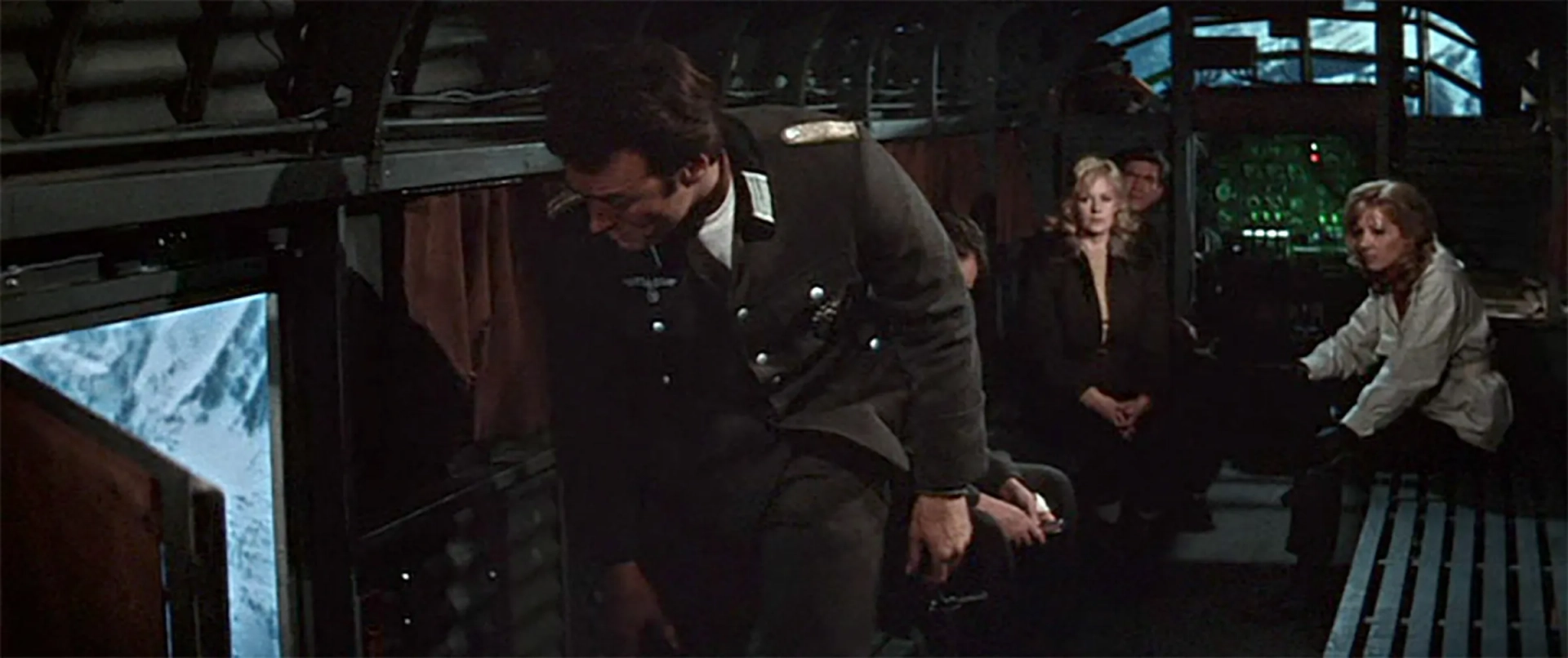 Clint Eastwood, Robert Beatty, Ingrid Pitt, and Mary Ure in Where Eagles Dare (1968)