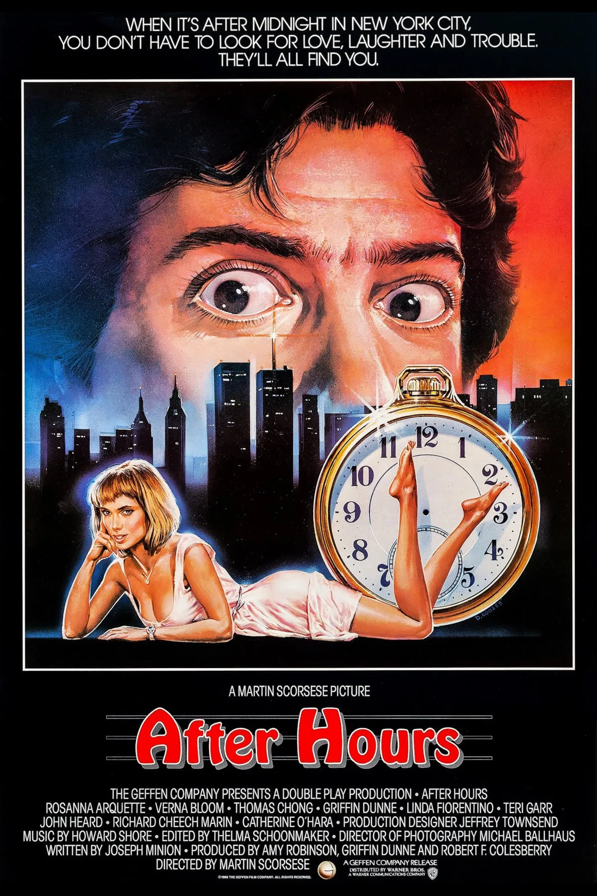 Rosanna Arquette and Griffin Dunne in After Hours (1985)