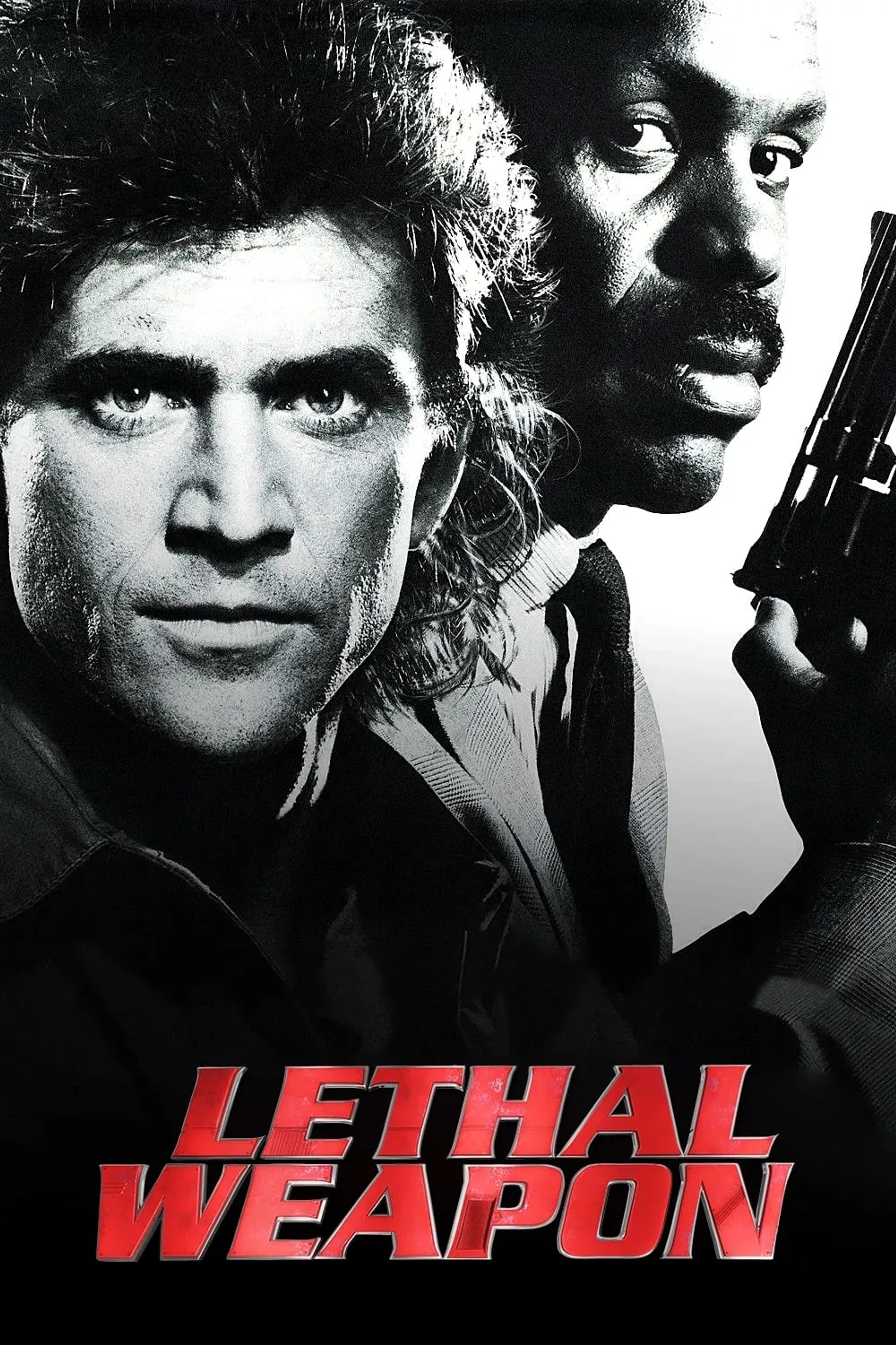 Mel Gibson and Danny Glover in Lethal Weapon (1987)