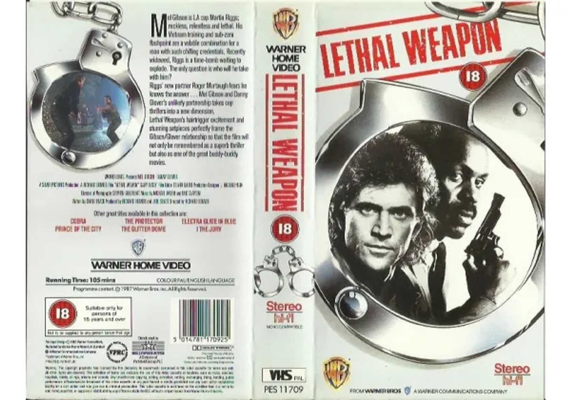 Mel Gibson and Danny Glover in Lethal Weapon (1987)