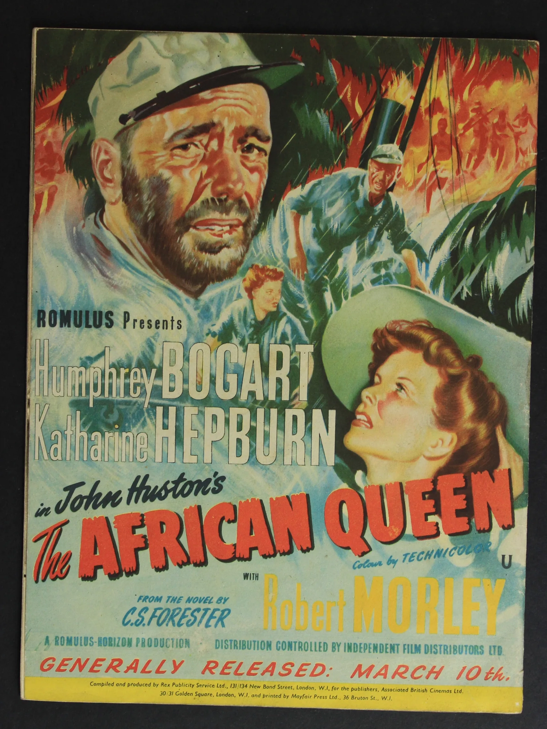 Humphrey Bogart and Katharine Hepburn in The African Queen (1951)