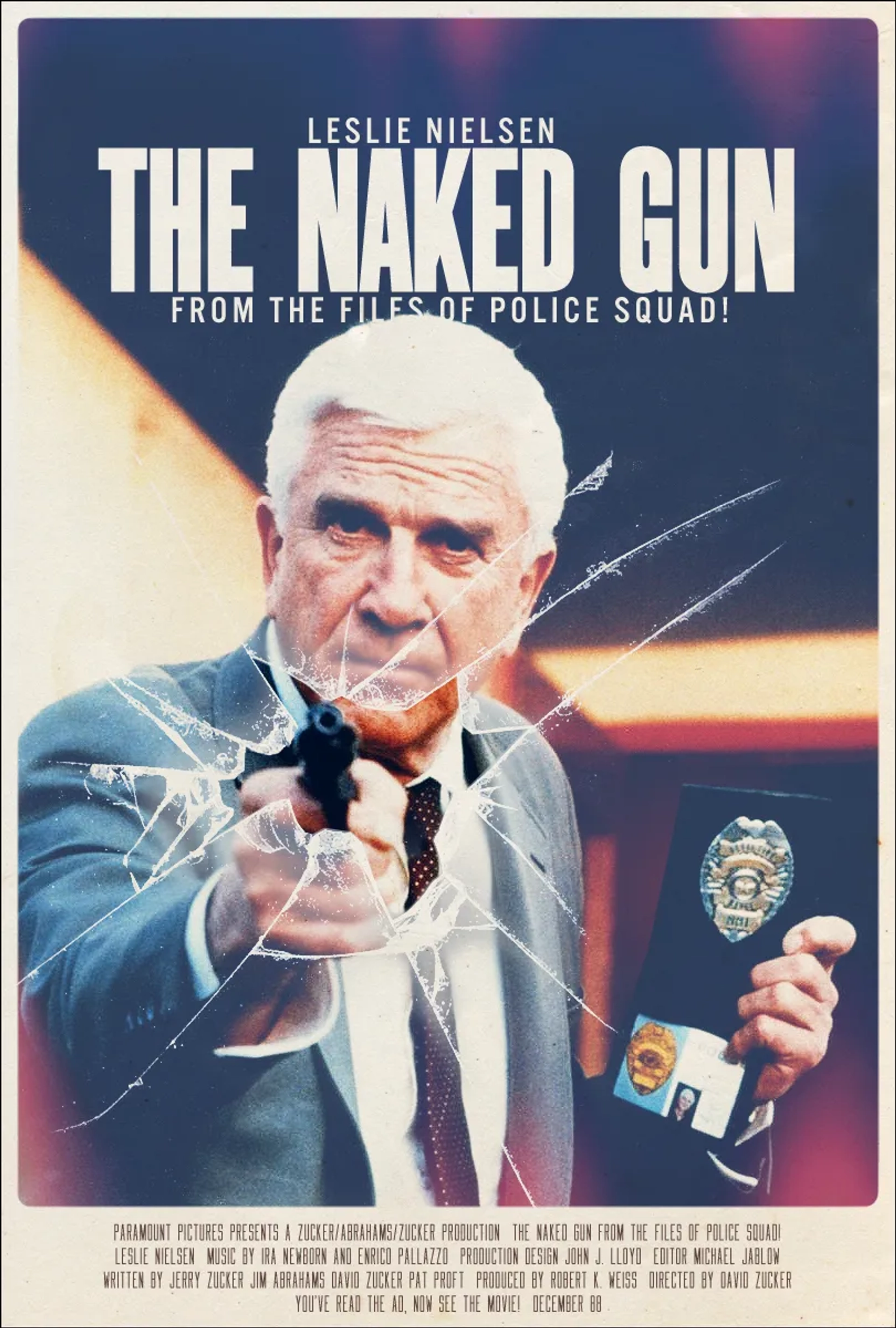 Leslie Nielsen in The Naked Gun: From the Files of Police Squad! (1988)