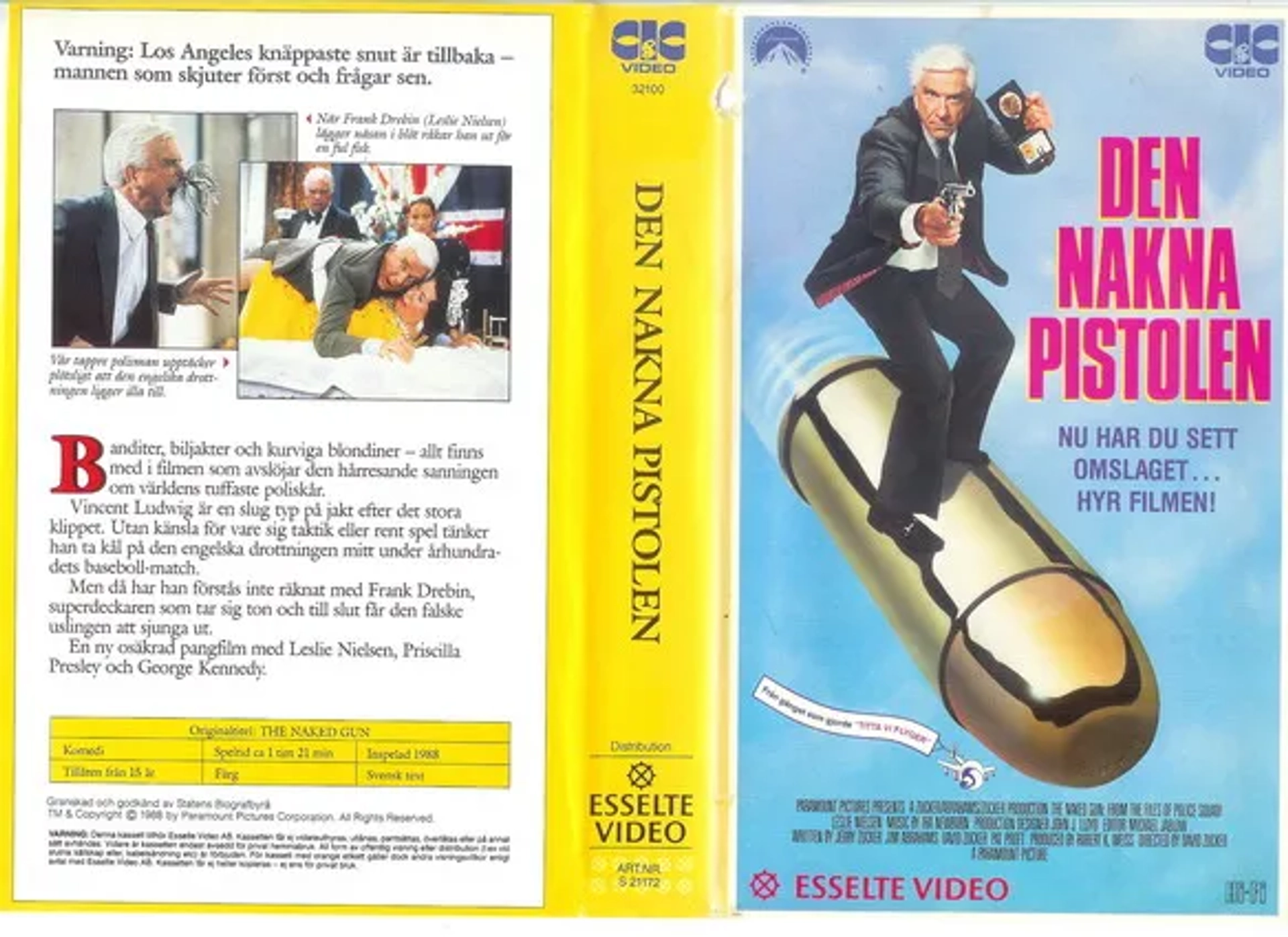 Leslie Nielsen in The Naked Gun: From the Files of Police Squad! (1988)