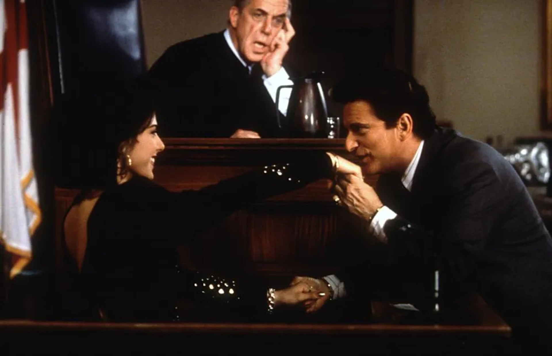 Joe Pesci, Marisa Tomei, and Fred Gwynne in My Cousin Vinny (1992)