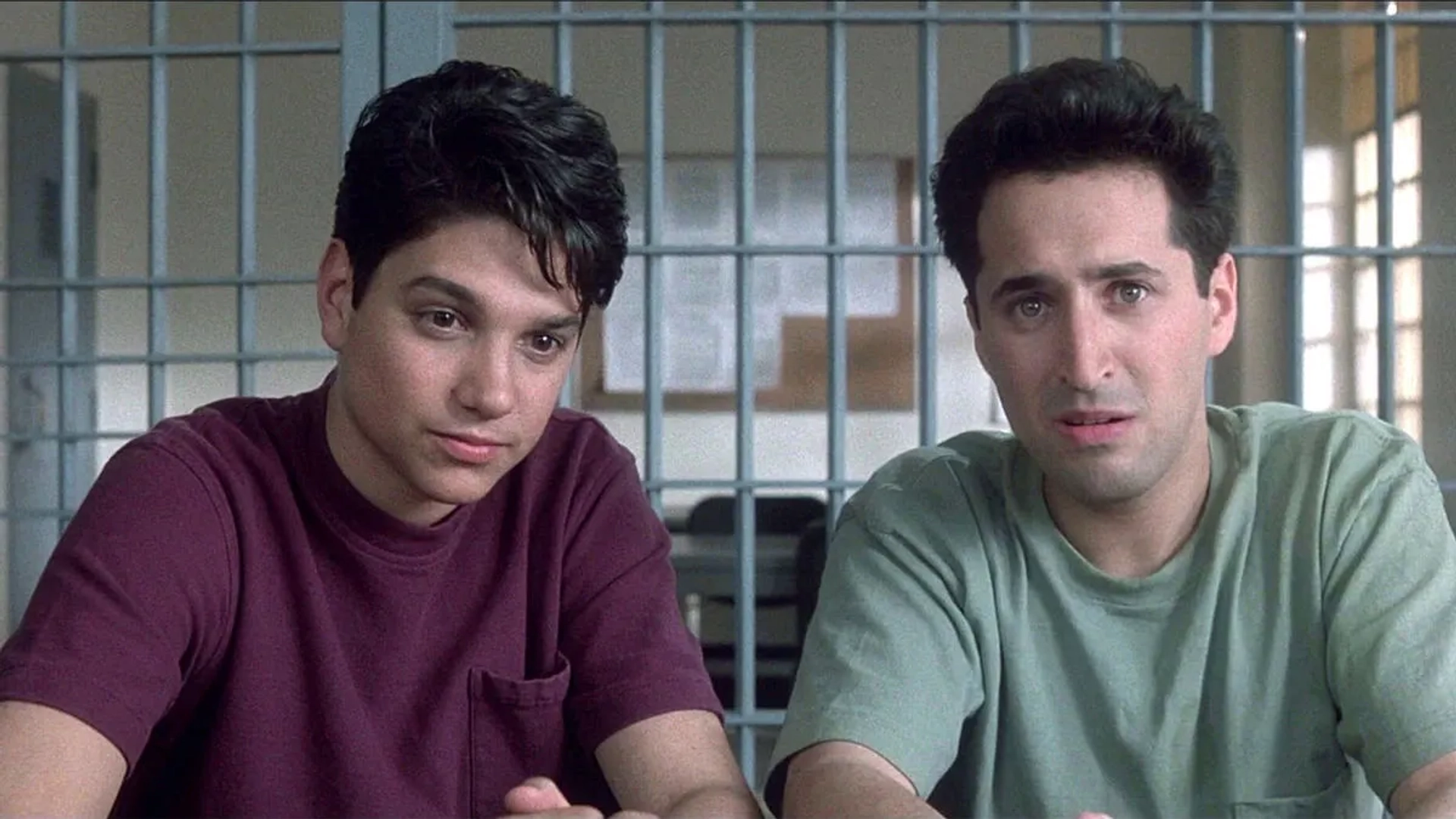 Ralph Macchio and Mitchell Whitfield in My Cousin Vinny (1992)