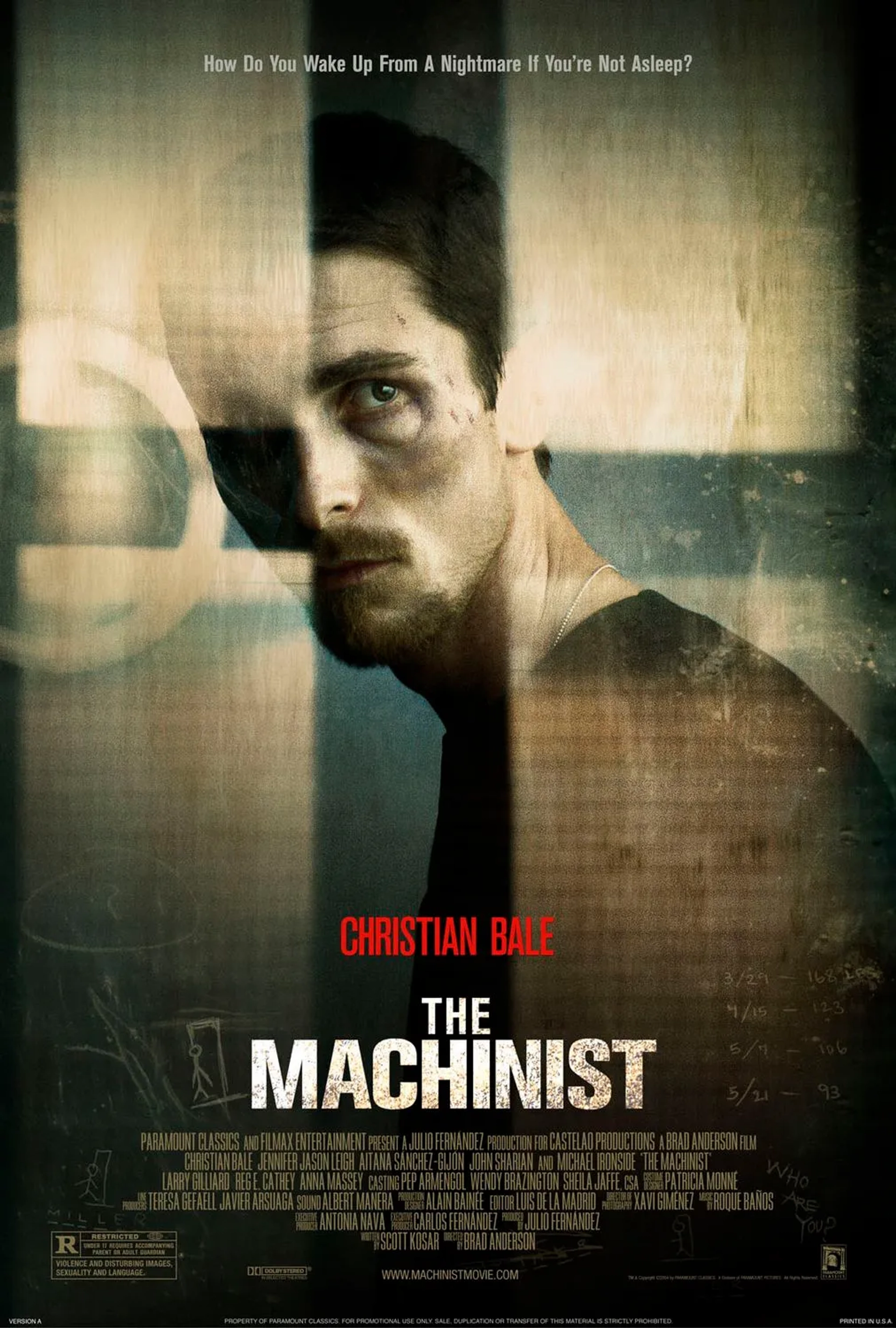 Christian Bale in The Machinist (2004)