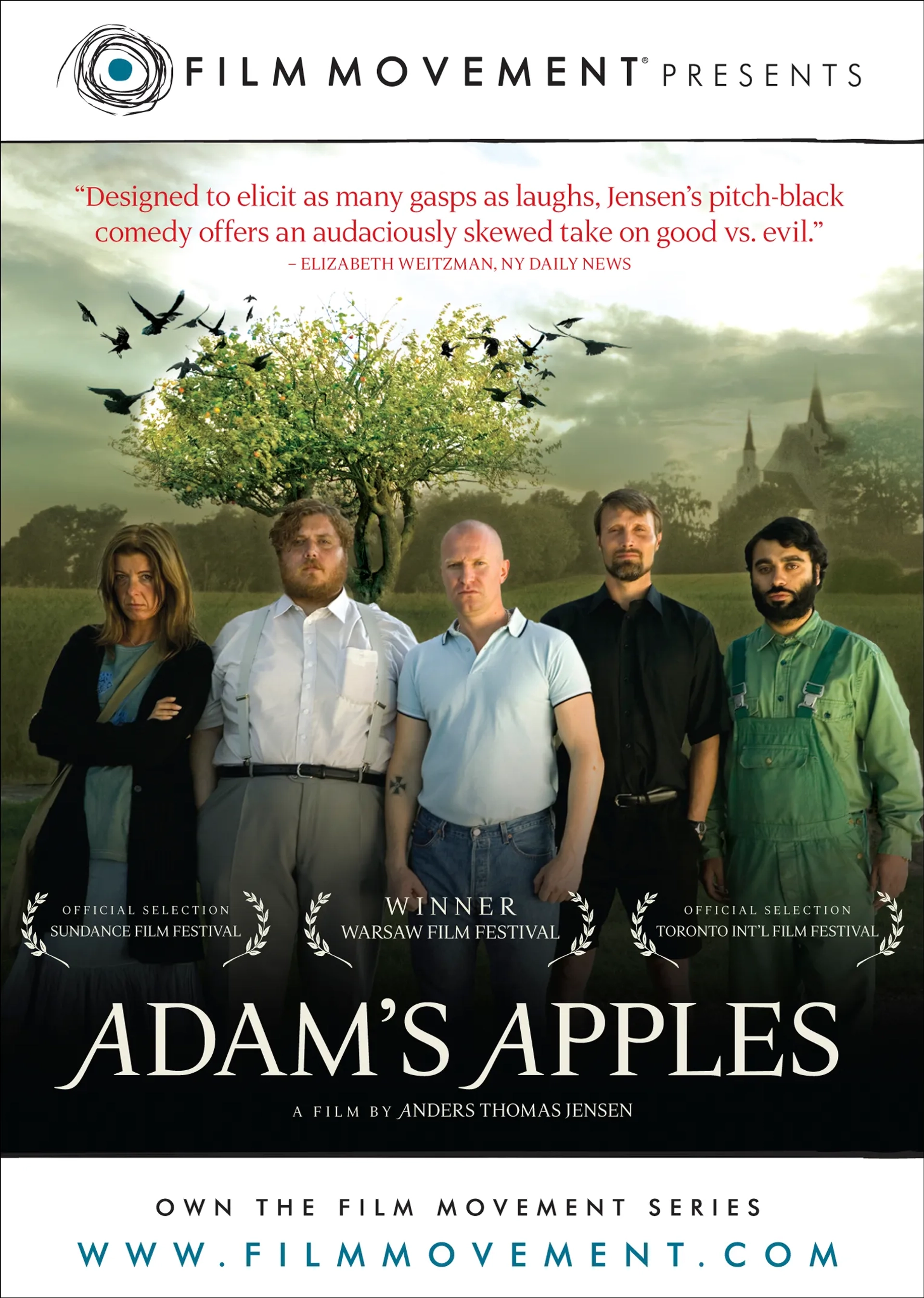 Nicolas Bro, Ali Kazim, Mads Mikkelsen, Paprika Steen, and Ulrich Thomsen in Adam's Apples (2005)