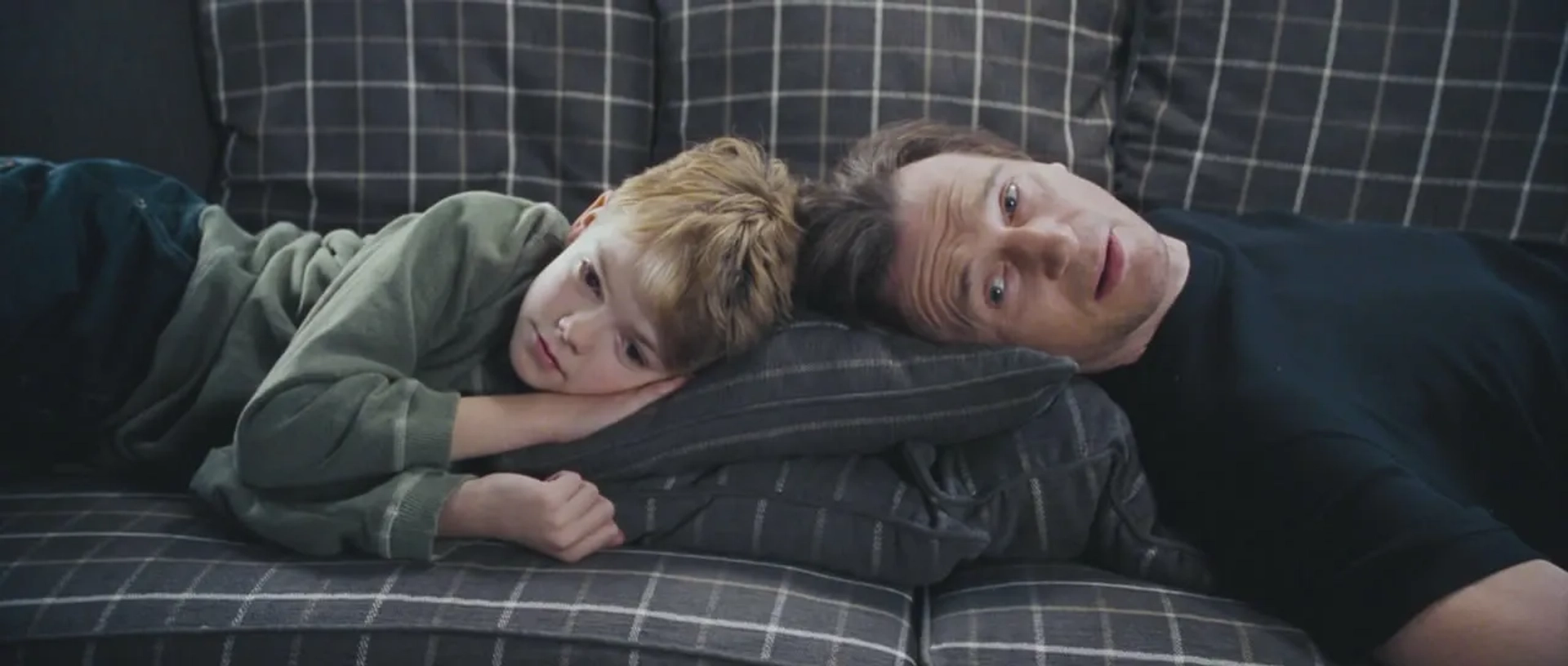 Liam Neeson and Thomas Brodie-Sangster in Love Actually (2003)