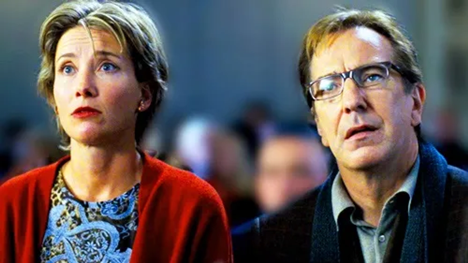 Alan Rickman and Emma Thompson in Love Actually (2003)