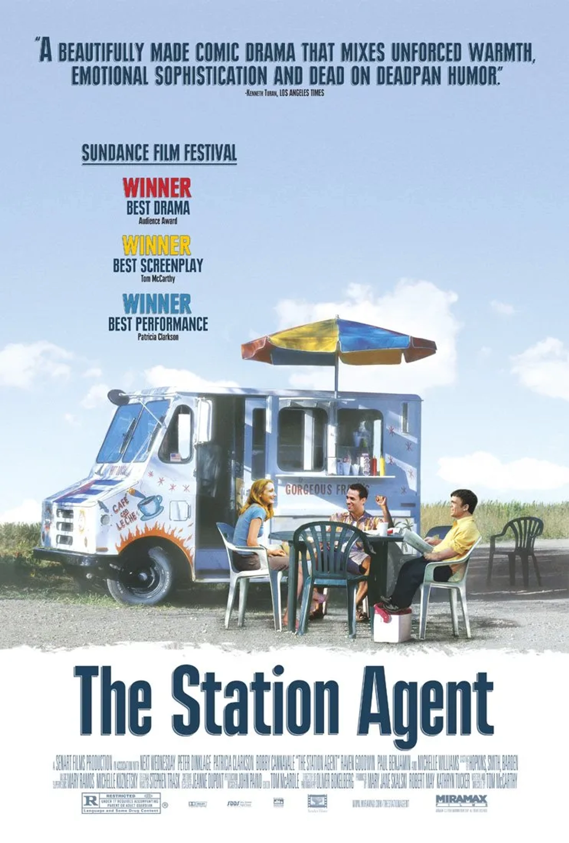 Bobby Cannavale, Patricia Clarkson, and Peter Dinklage in The Station Agent (2003)