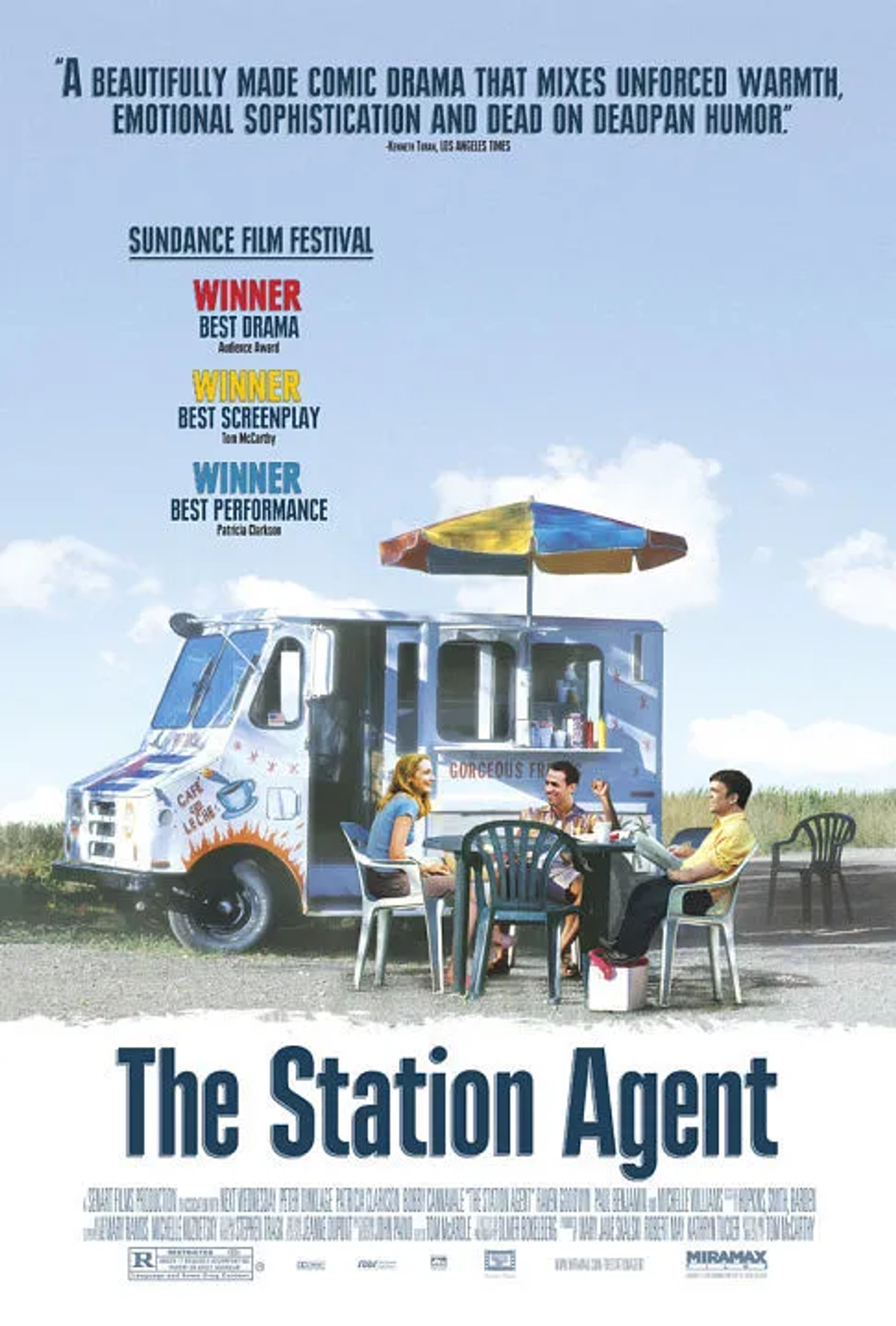 Bobby Cannavale, Patricia Clarkson, and Peter Dinklage in The Station Agent (2003)