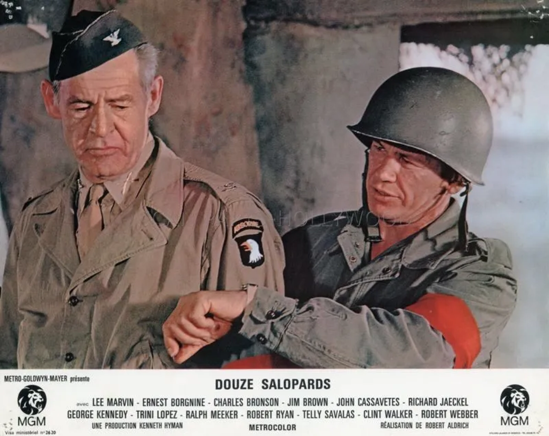 Charles Bronson and Robert Ryan in The Dirty Dozen (1967)