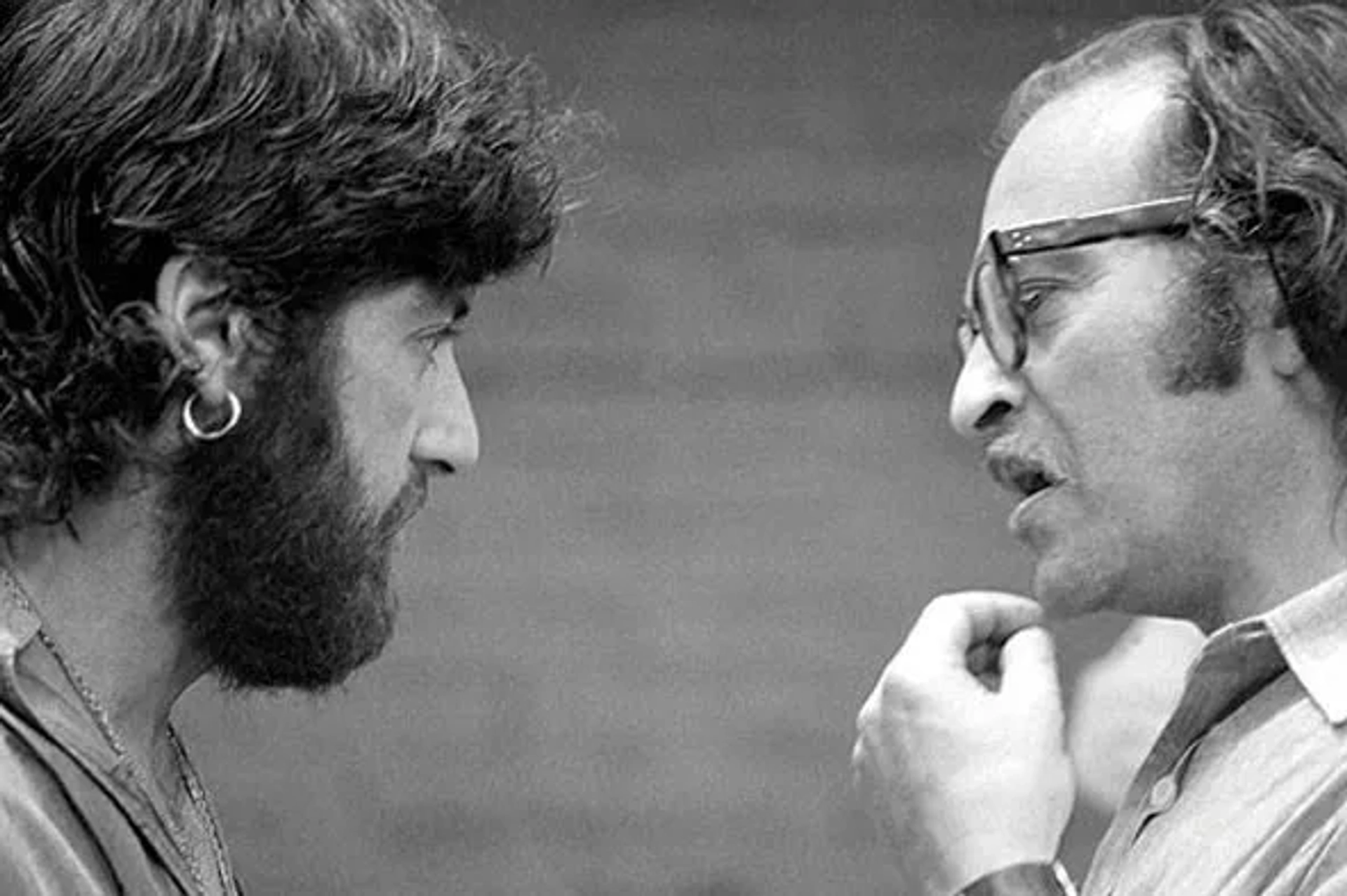 Al Pacino and Sidney Lumet in Serpico (1973)