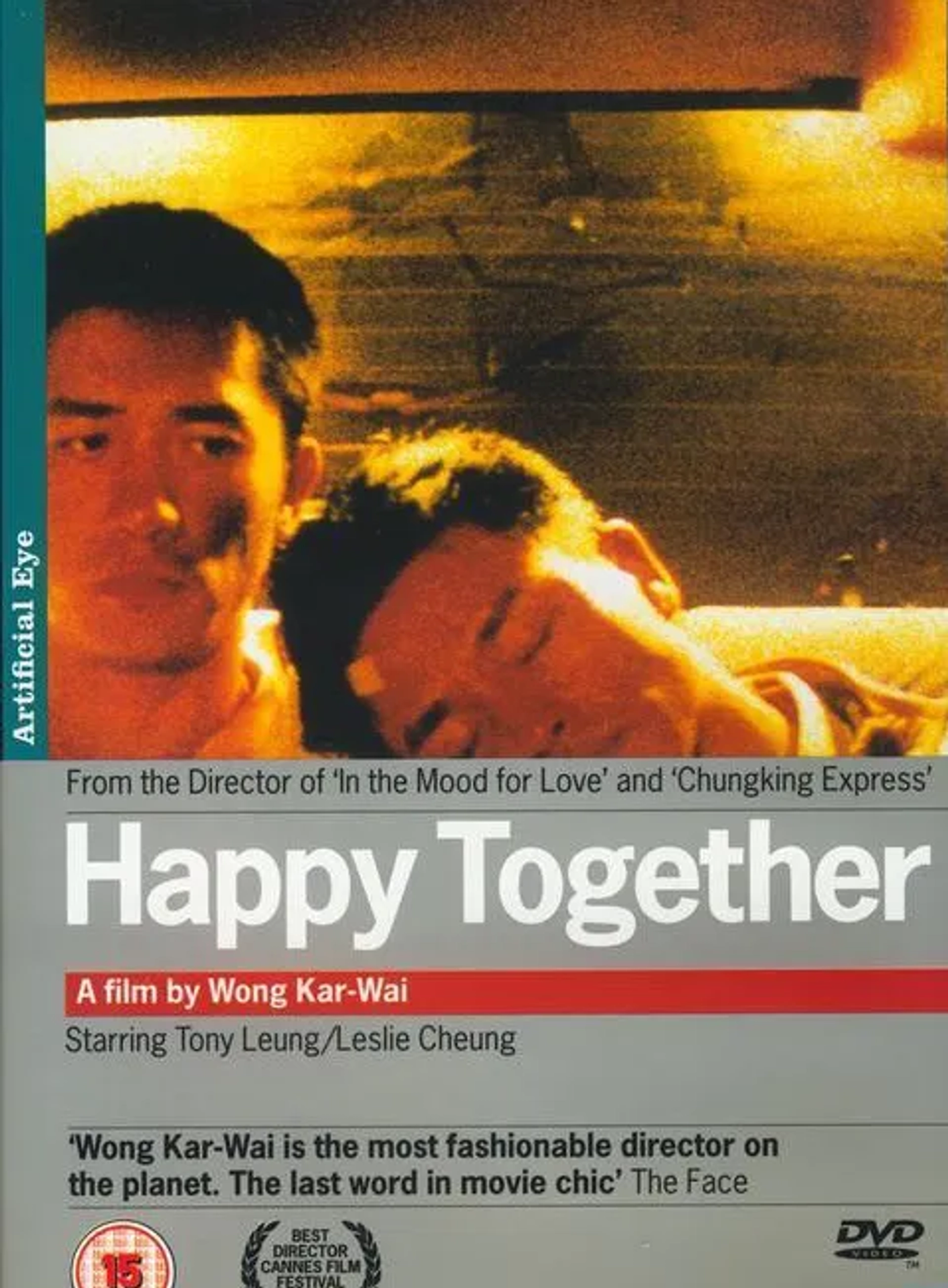 Leslie Cheung and Tony Leung Chiu-wai in Happy Together (1997)