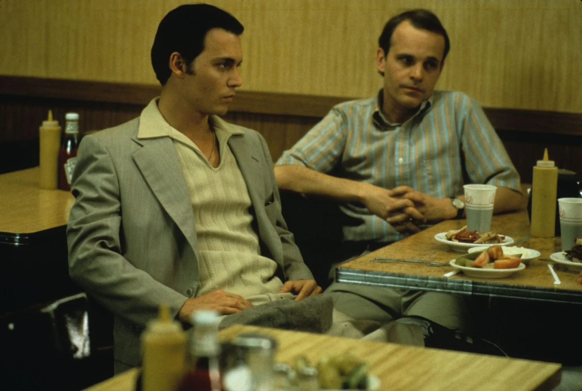 Johnny Depp and Zeljko Ivanek in Donnie Brasco (1997)