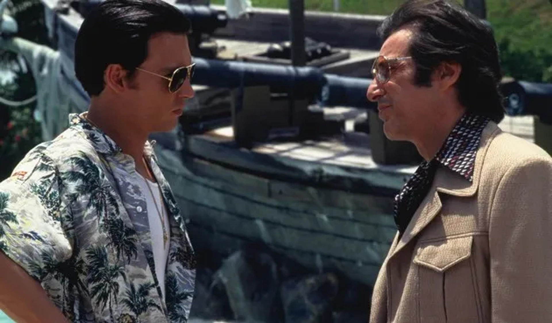 Johnny Depp and Al Pacino in Donnie Brasco (1997)