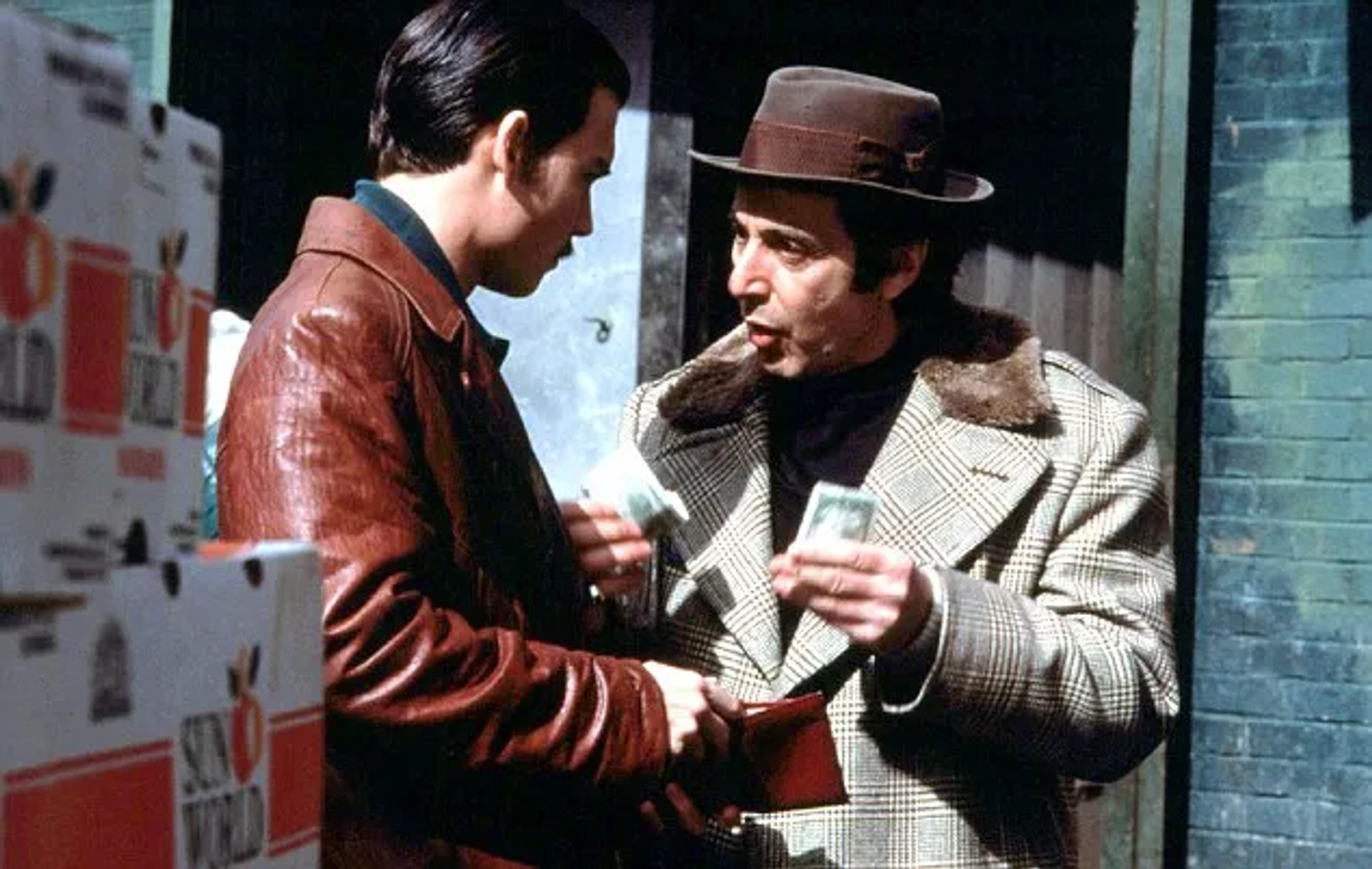 Johnny Depp and Al Pacino in Donnie Brasco (1997)