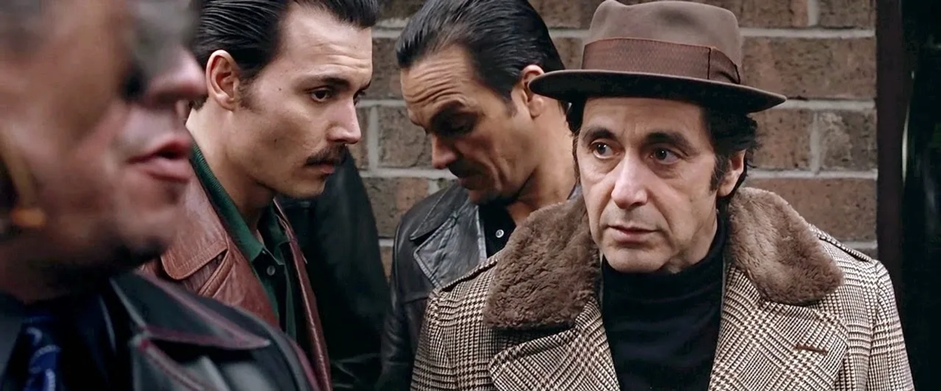 Johnny Depp, Al Pacino, and James Russo in Donnie Brasco (1997)