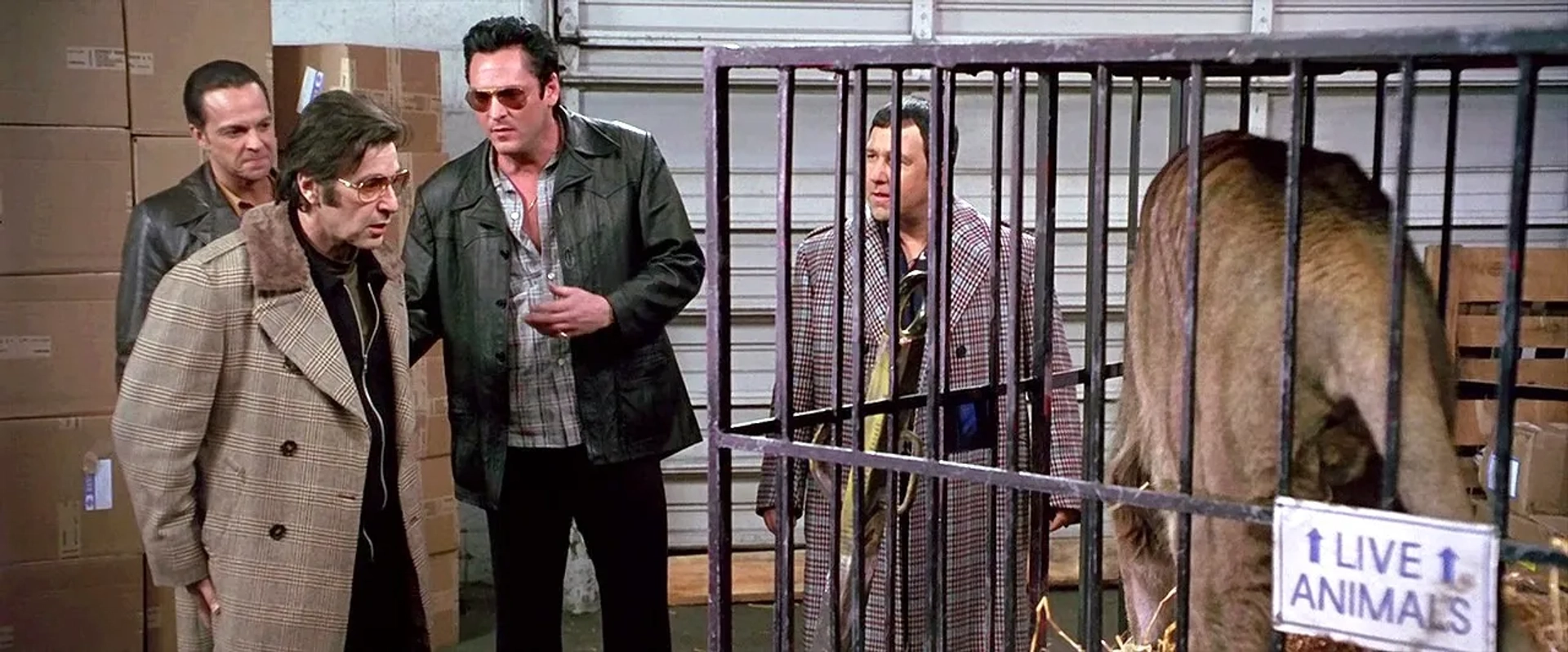 Al Pacino, Michael Madsen, Bruno Kirby, and James Russo in Donnie Brasco (1997)