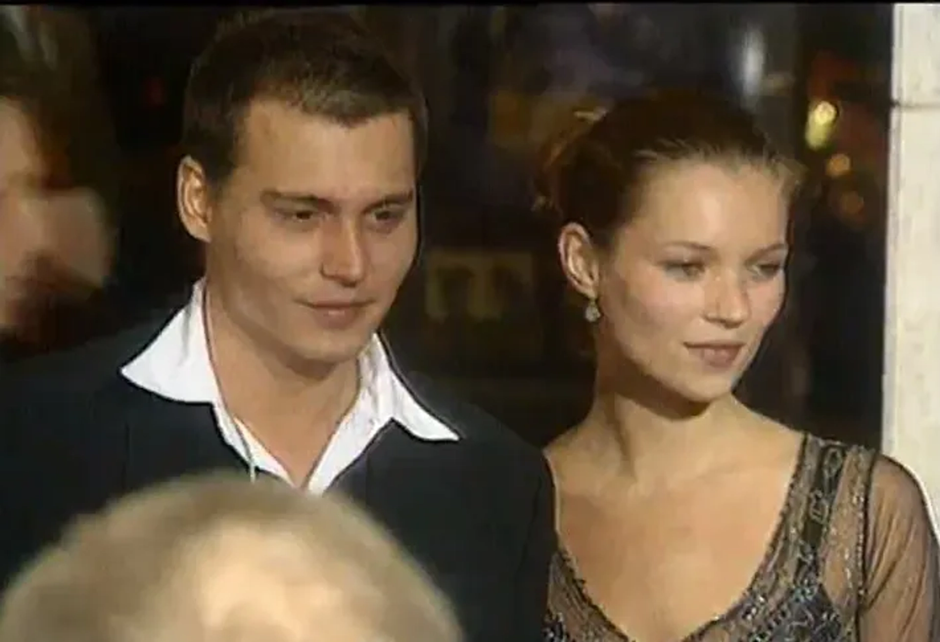 Johnny Depp and Kate Moss at an event for Donnie Brasco (1997)