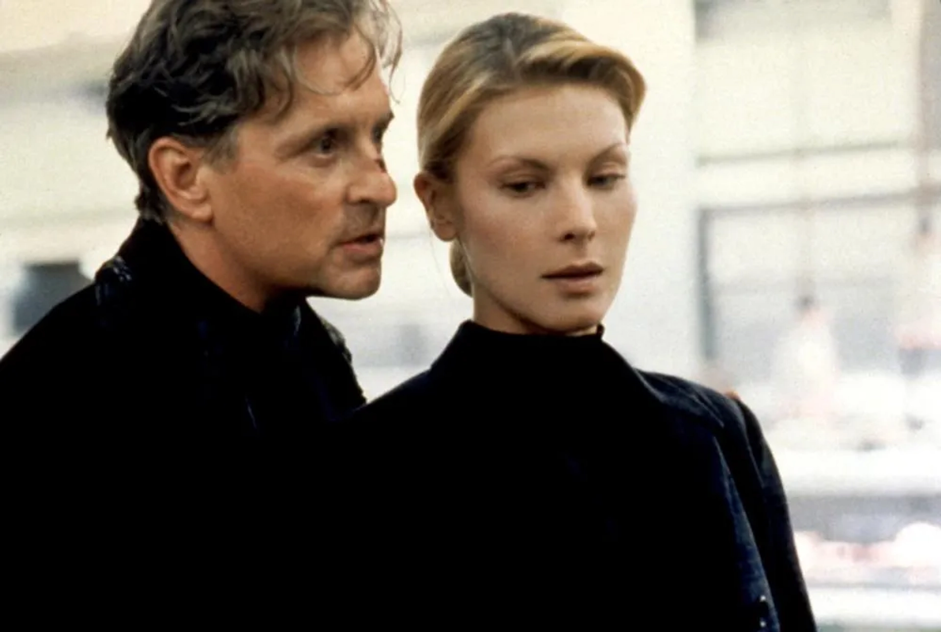 Michael Douglas and Deborah Kara Unger in The Game (1997)