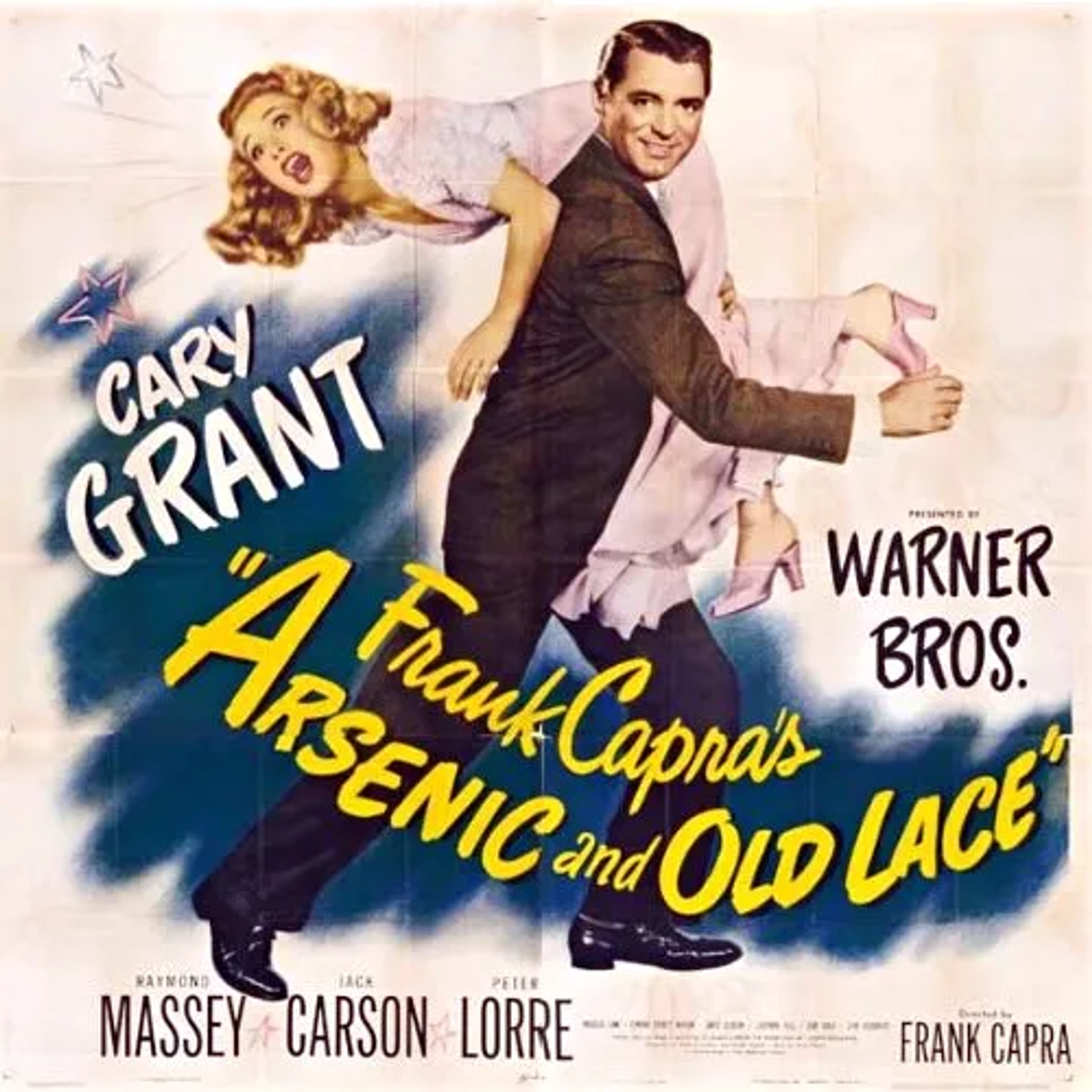 Cary Grant and Priscilla Lane in Arsenic and Old Lace (1944)