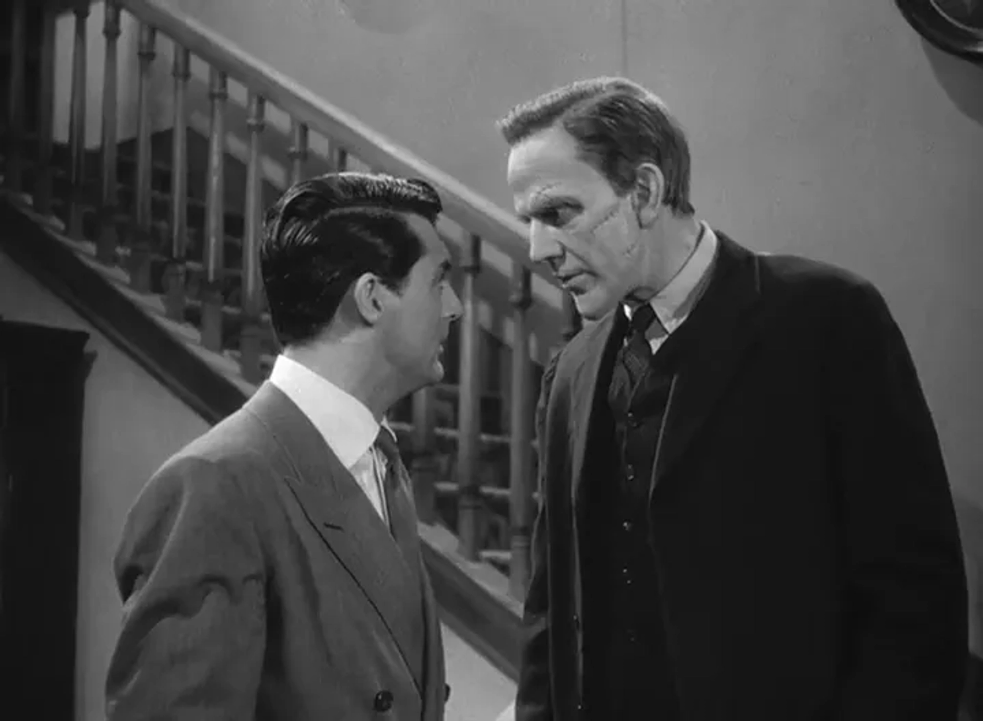 Cary Grant and Raymond Massey in Arsenic and Old Lace (1944)