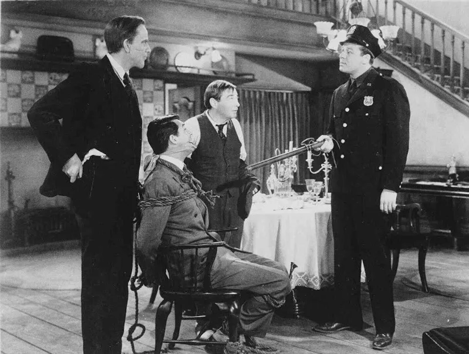 Cary Grant, Peter Lorre, Jack Carson, and Raymond Massey in Arsenic and Old Lace (1944)