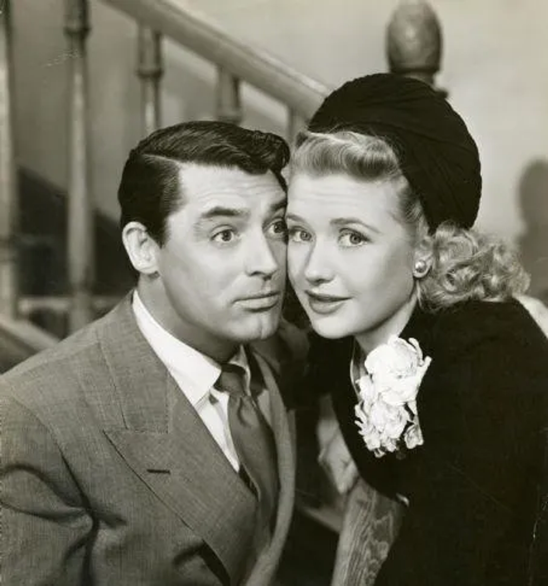 Cary Grant and Priscilla Lane in Arsenic and Old Lace (1944)